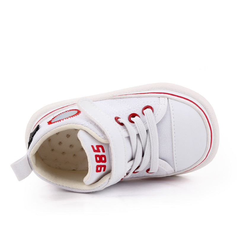 HIGH TOP HOLOGRAPHIC PATCH PRE-WALKER - WHITE