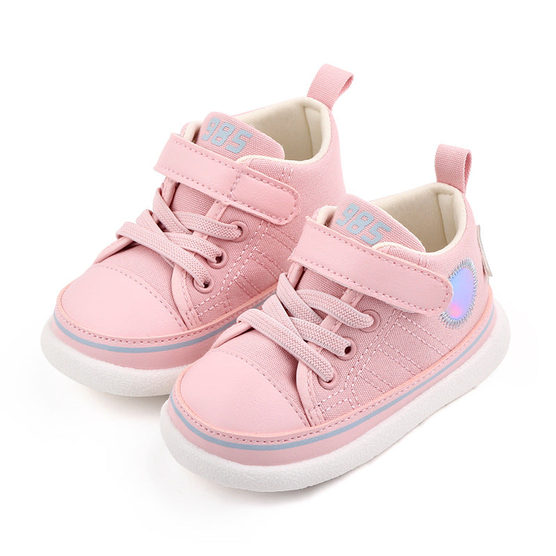 HIGH TOP HOLOGRAPHIC PATCH PRE-WALKER - PINK