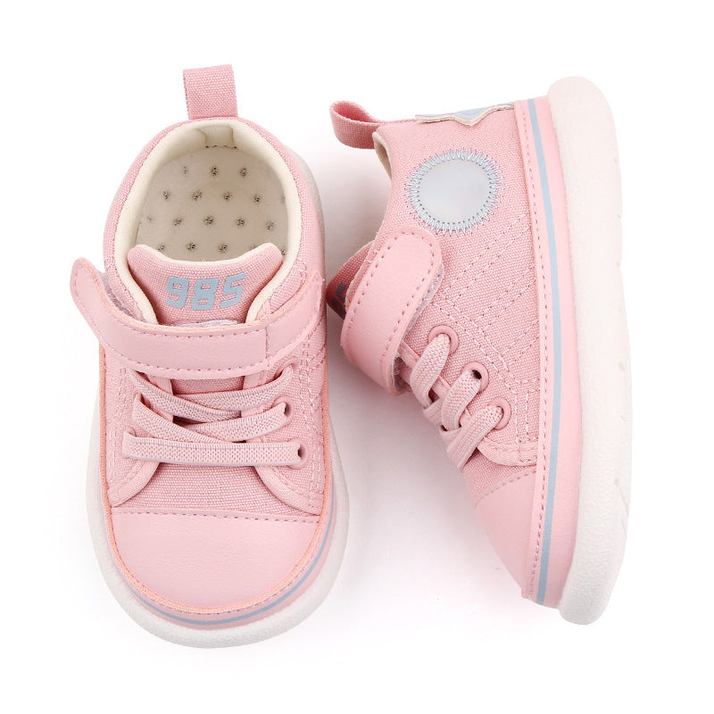 HIGH TOP HOLOGRAPHIC PATCH PRE-WALKER - PINK