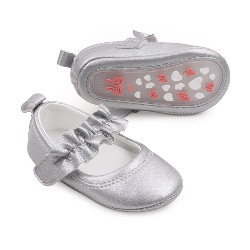 RUFFLED DETAILED BOOTIES - SILVER