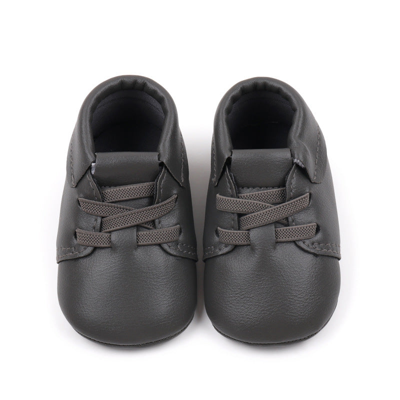 SOLID LACE DESIGN ARTIFICIAL LEATHER BOOTIES - GREY