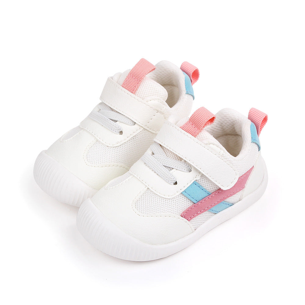 Stripe Mesh Detailed Prewalker Shoes