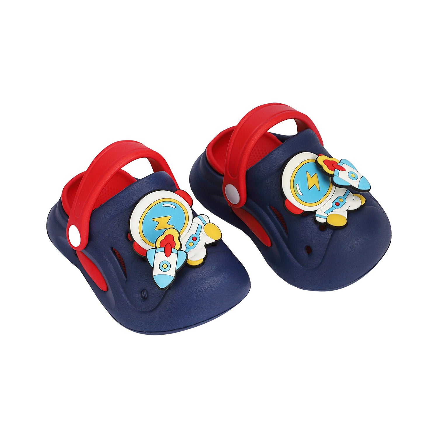 ASTRONAUT APPLIQUE CLOGS - RED