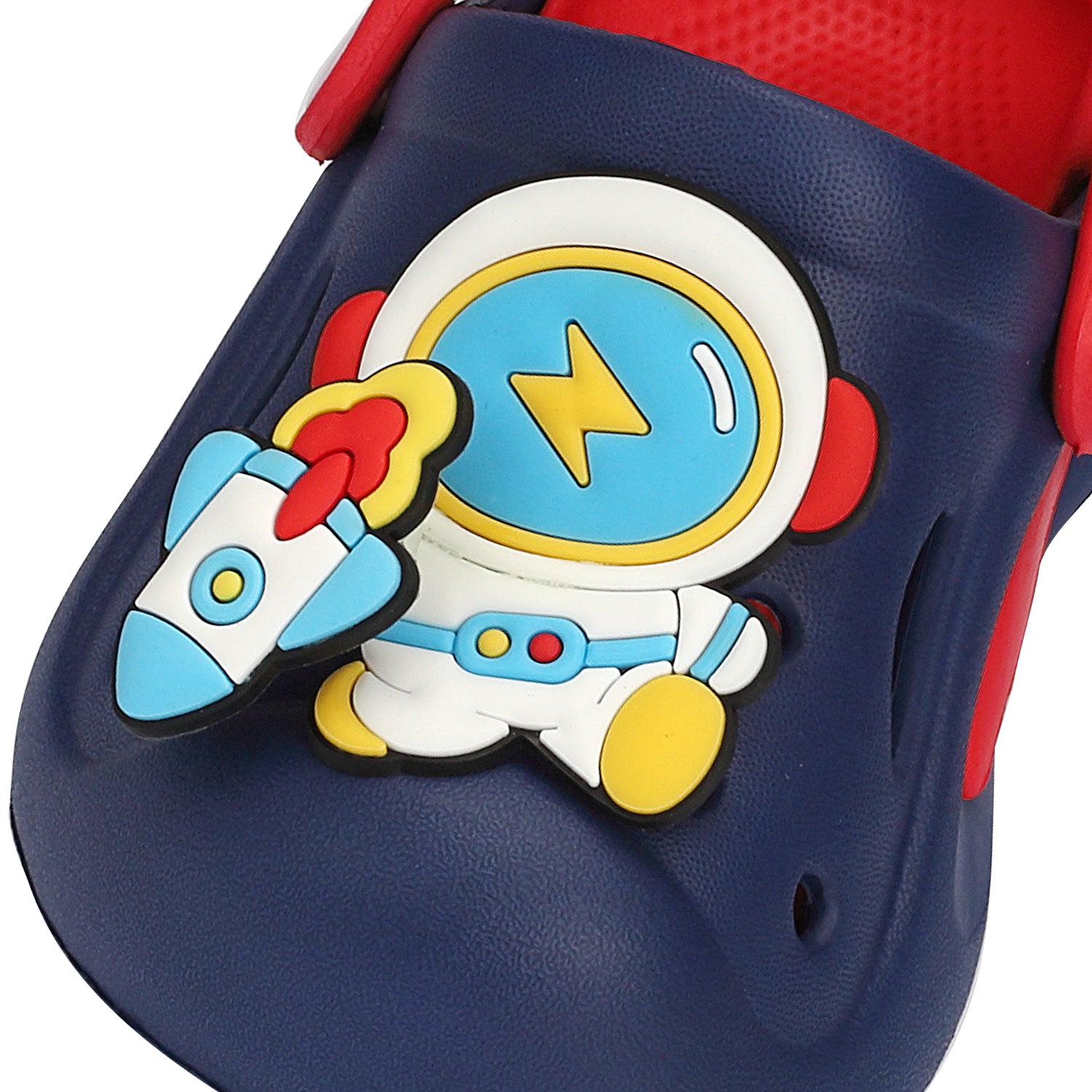 ASTRONAUT APPLIQUE CLOGS - RED