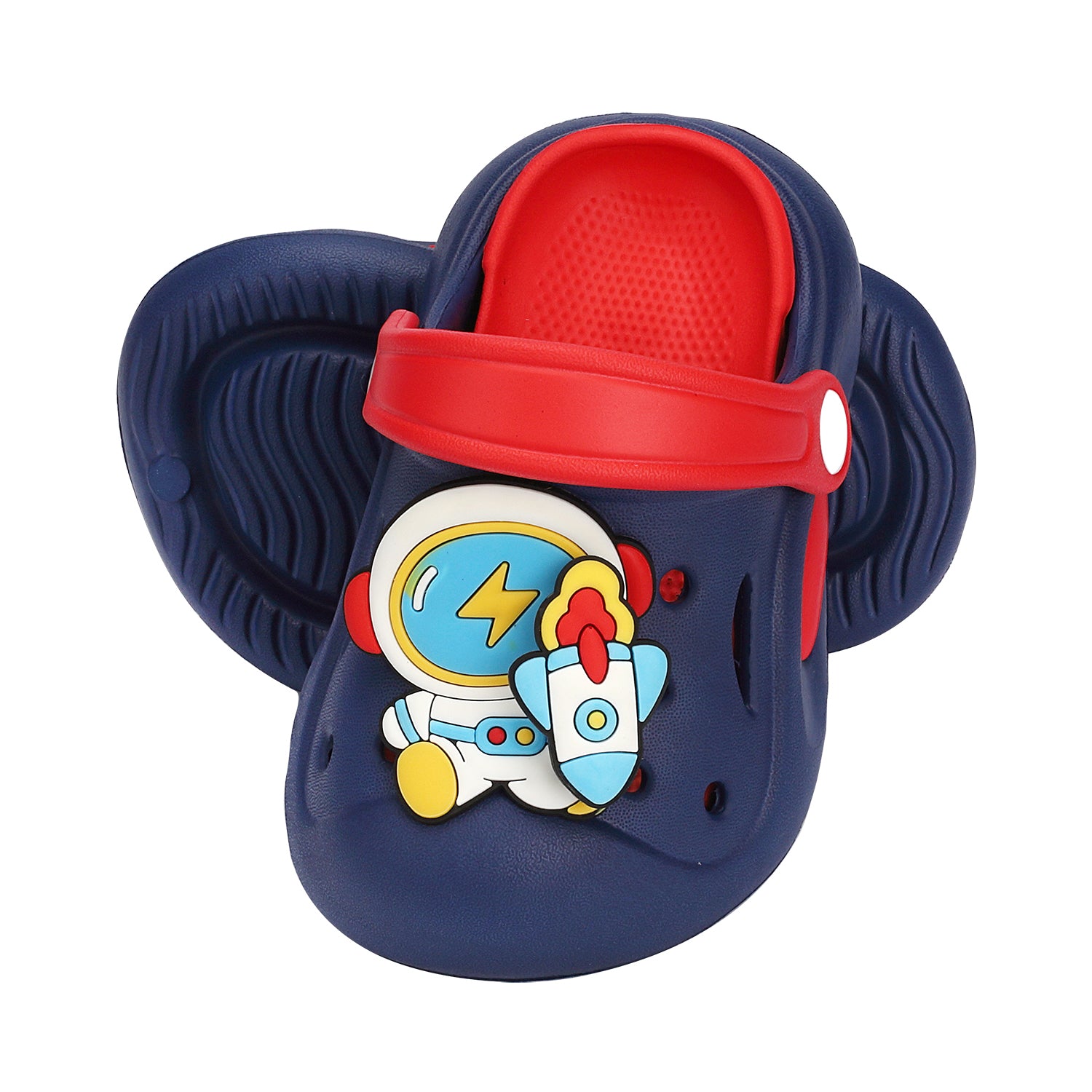 ASTRONAUT APPLIQUE CLOGS - RED