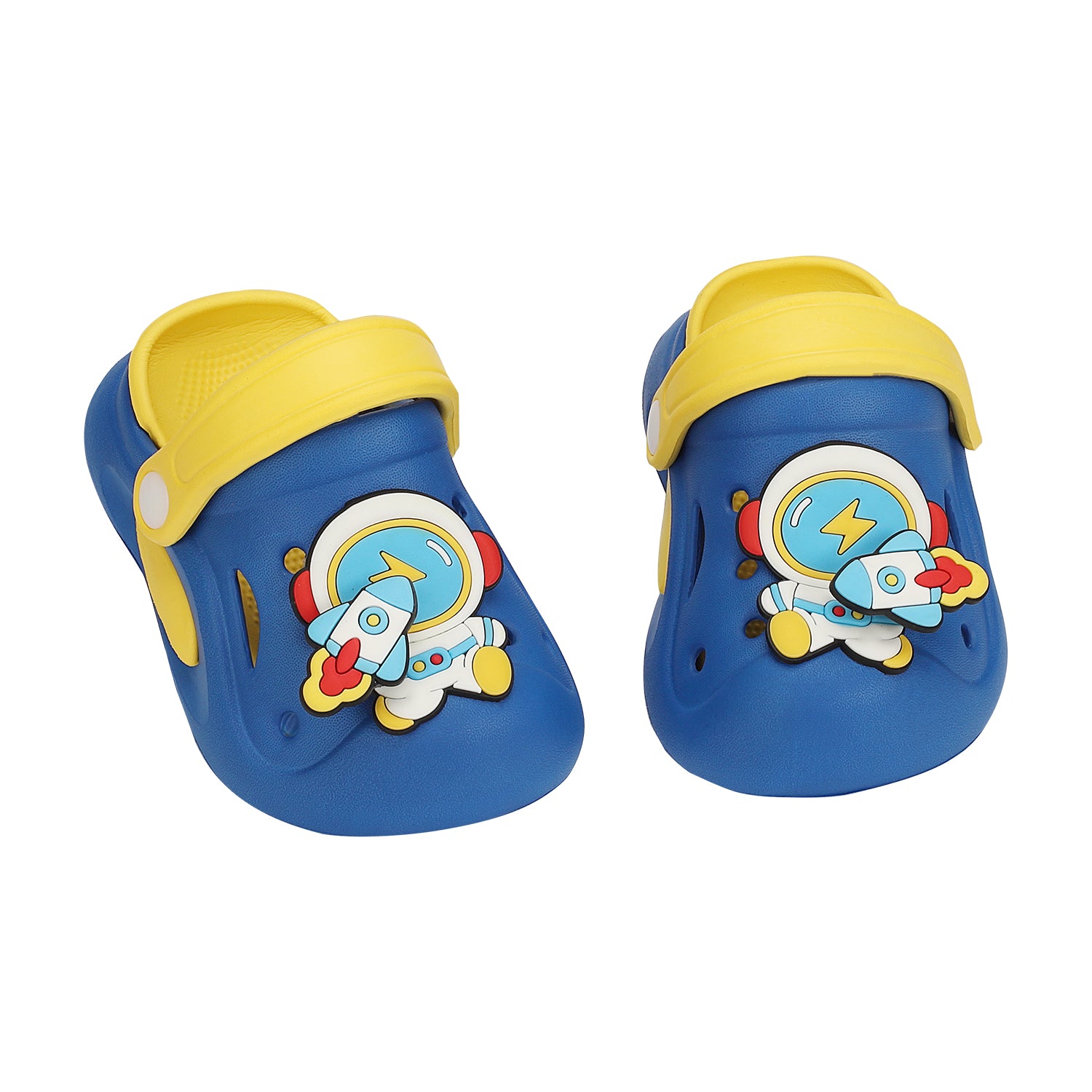 ASTRONAUT APPLIQUE CLOGS - BLUE