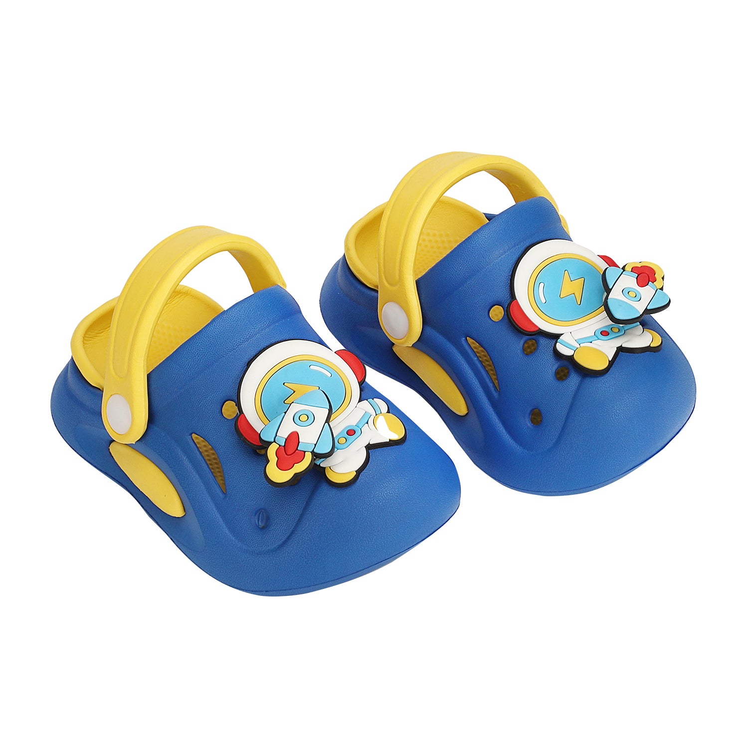 ASTRONAUT APPLIQUE CLOGS - BLUE