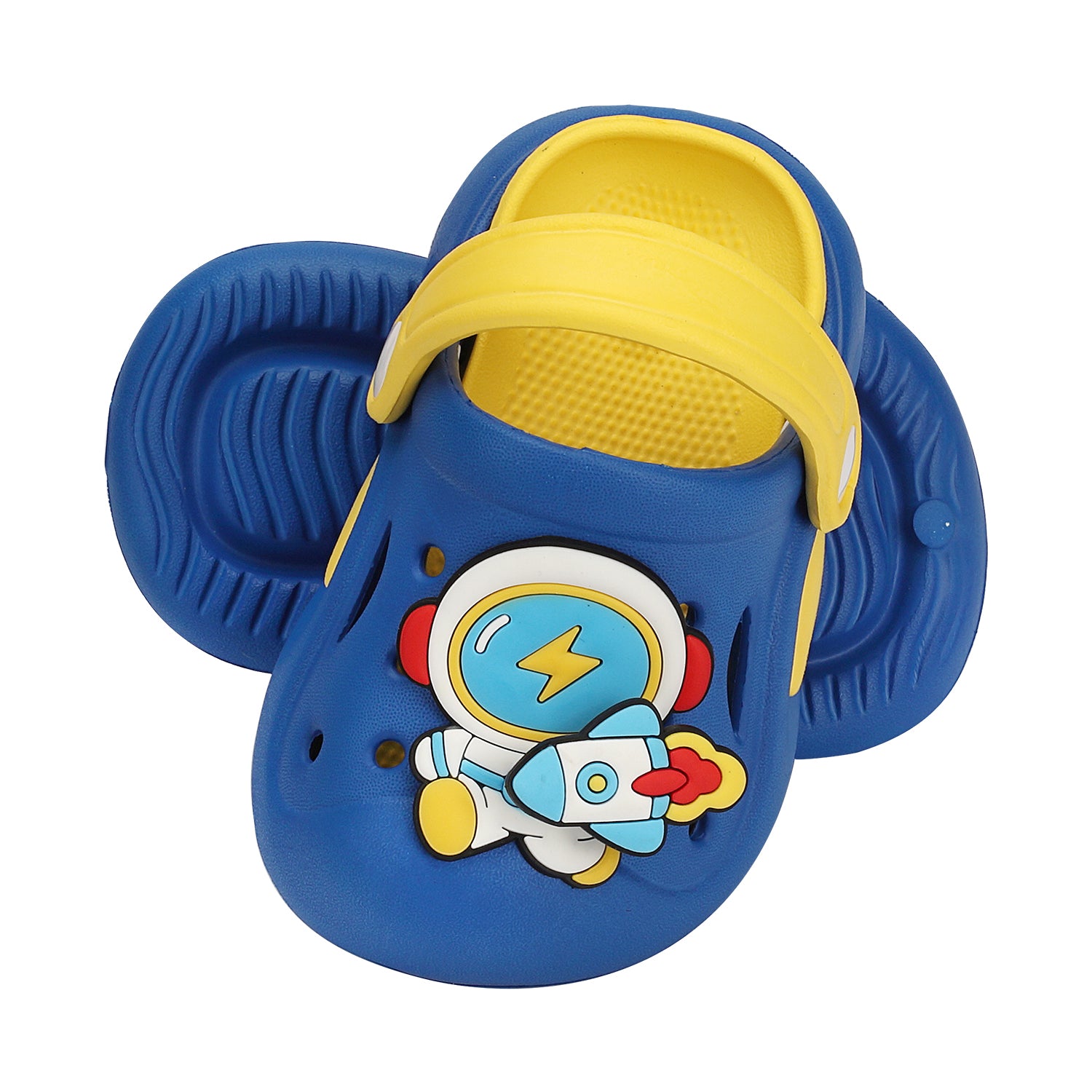 ASTRONAUT APPLIQUE CLOGS - BLUE