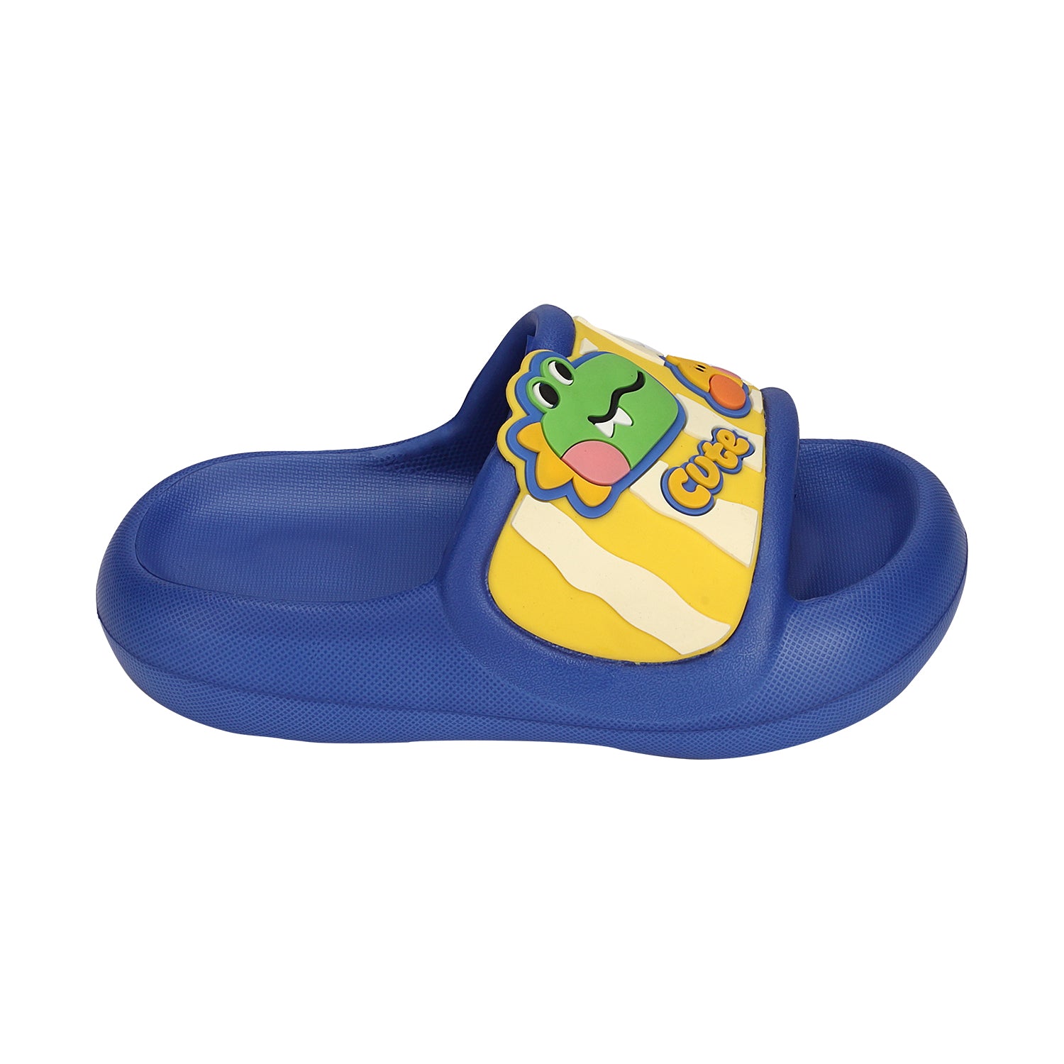 DINO & CARTOON DETAILED APPLIQUE SLIDERS - BLUE