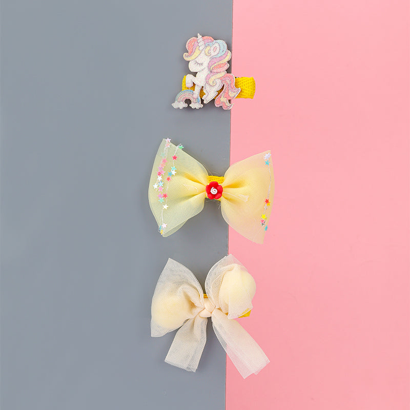 BOW & UNICORN HAIR PINS