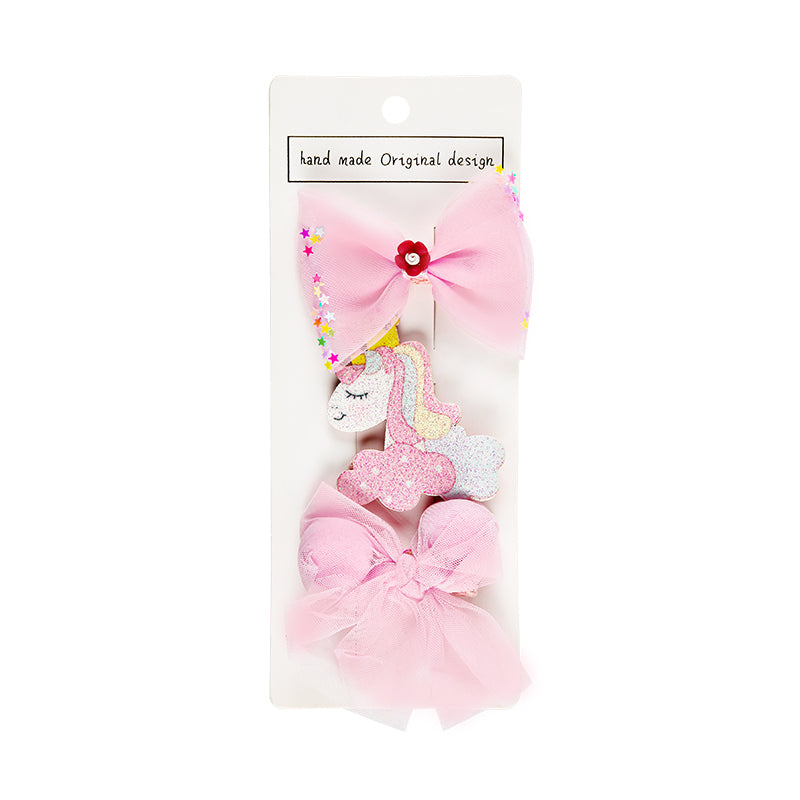 BOW & UNICORN HAIR PINS