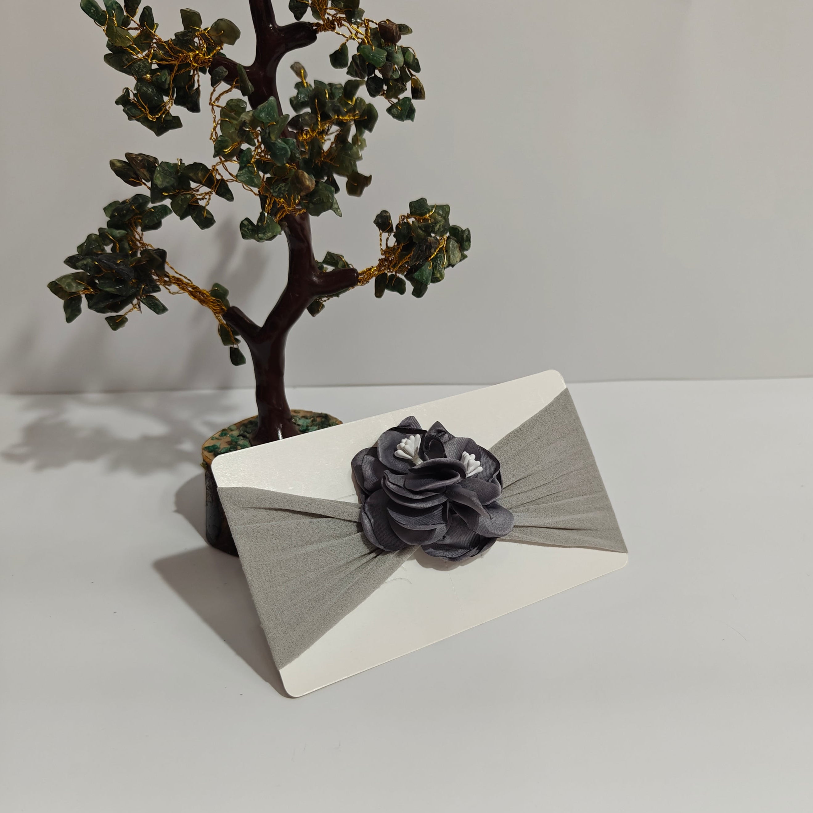 FLOWER APPLIQUE HEADBAND