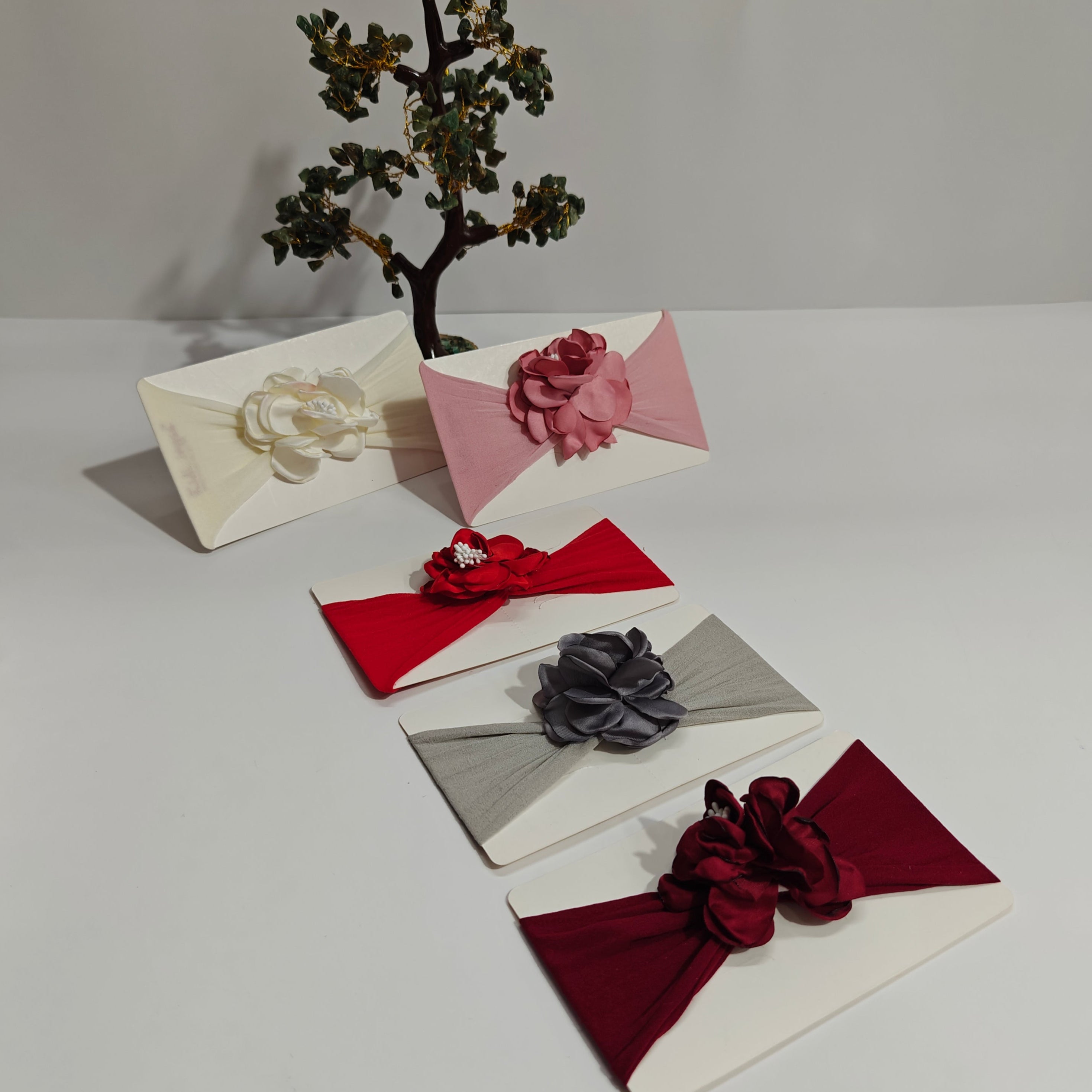 FLOWER APPLIQUE HEADBAND