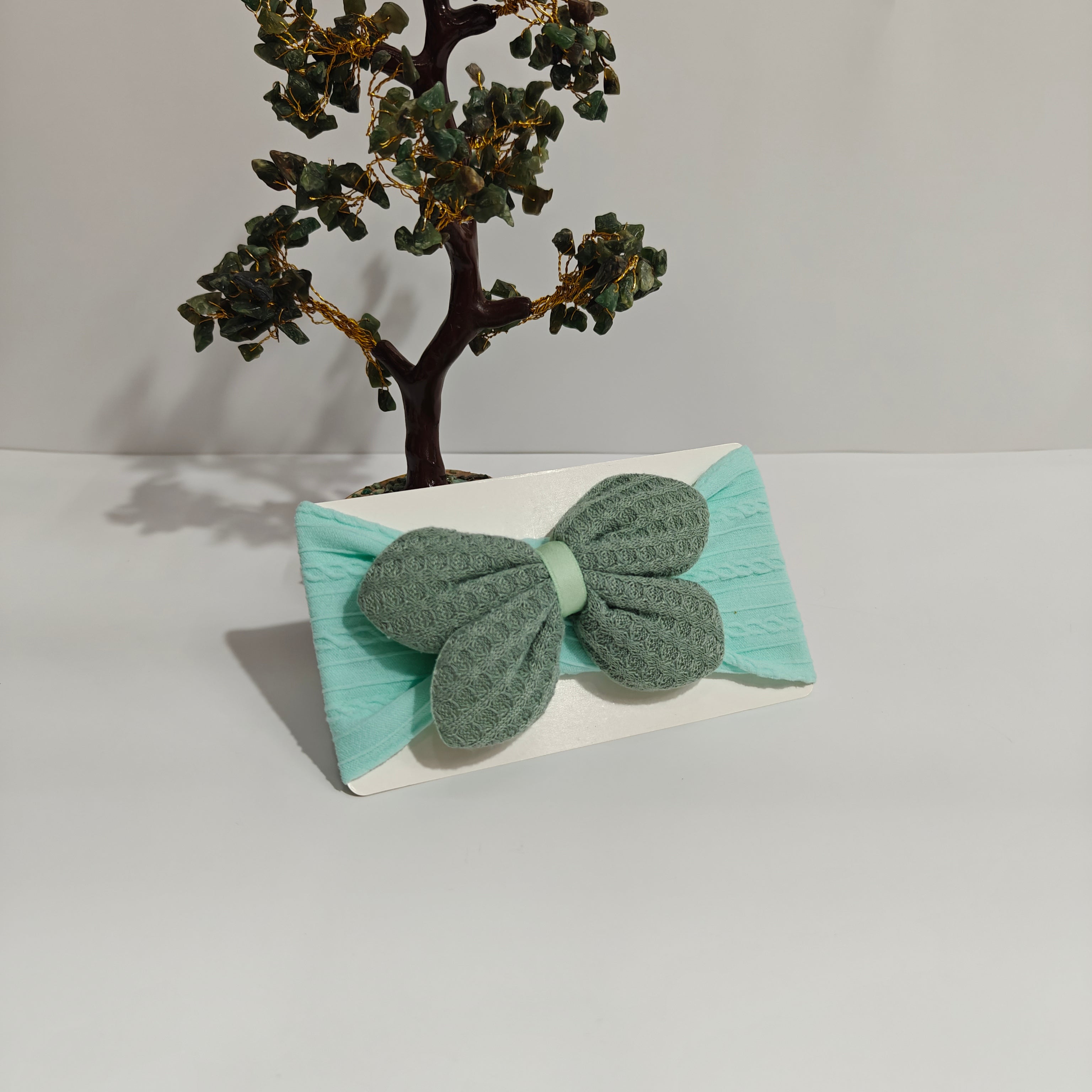 KNITED FLOWER HEADBAND