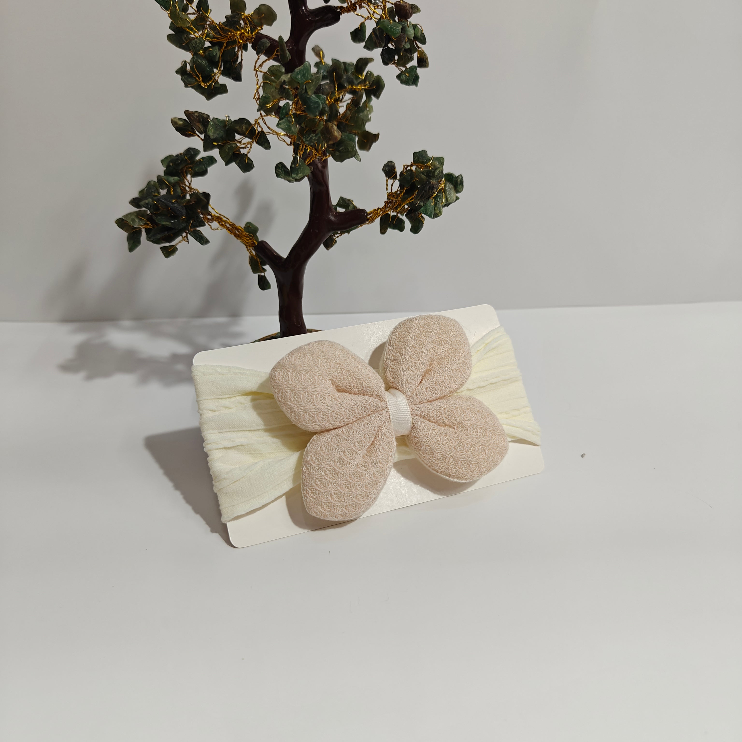 KNITED FLOWER HEADBAND