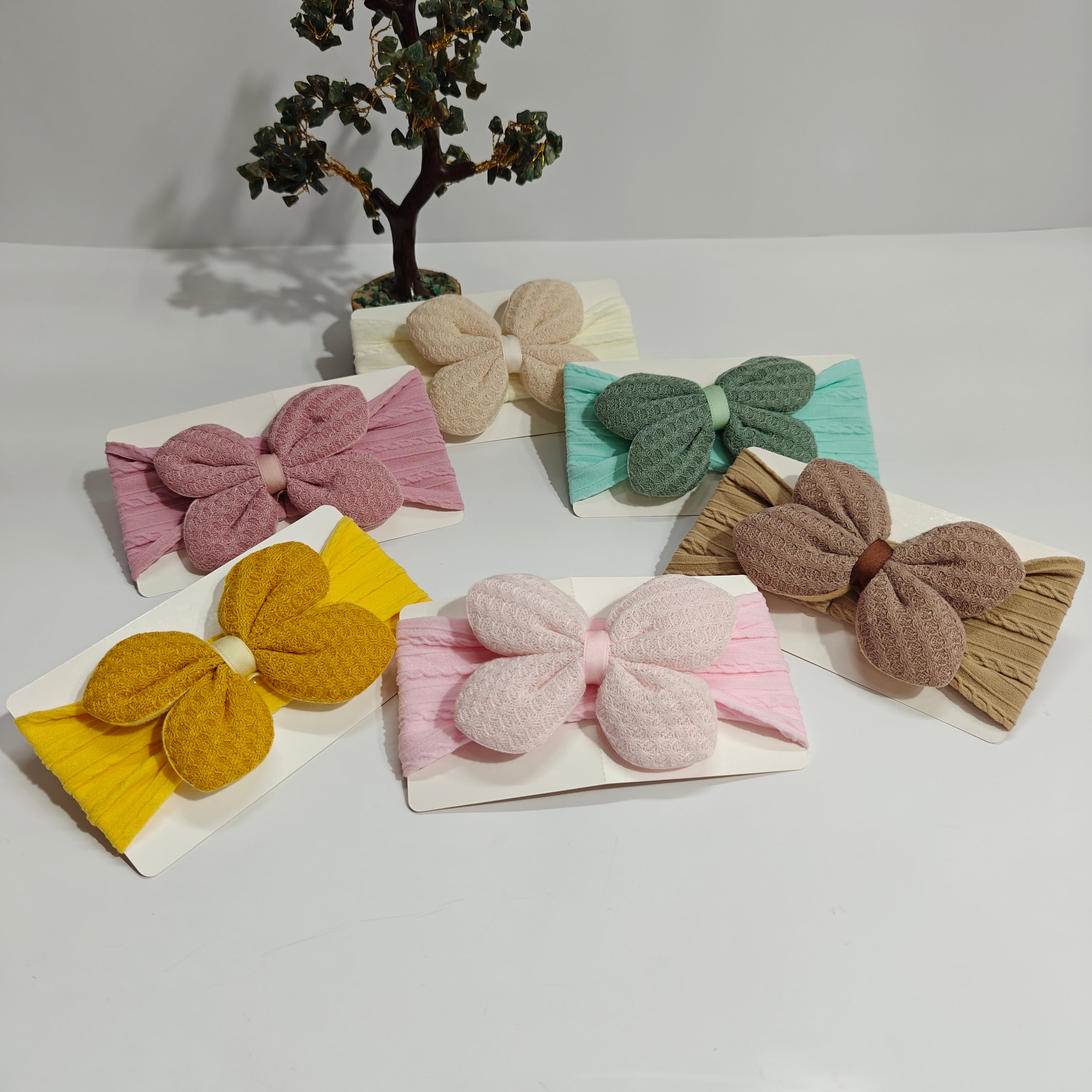 KNITED FLOWER HEADBAND