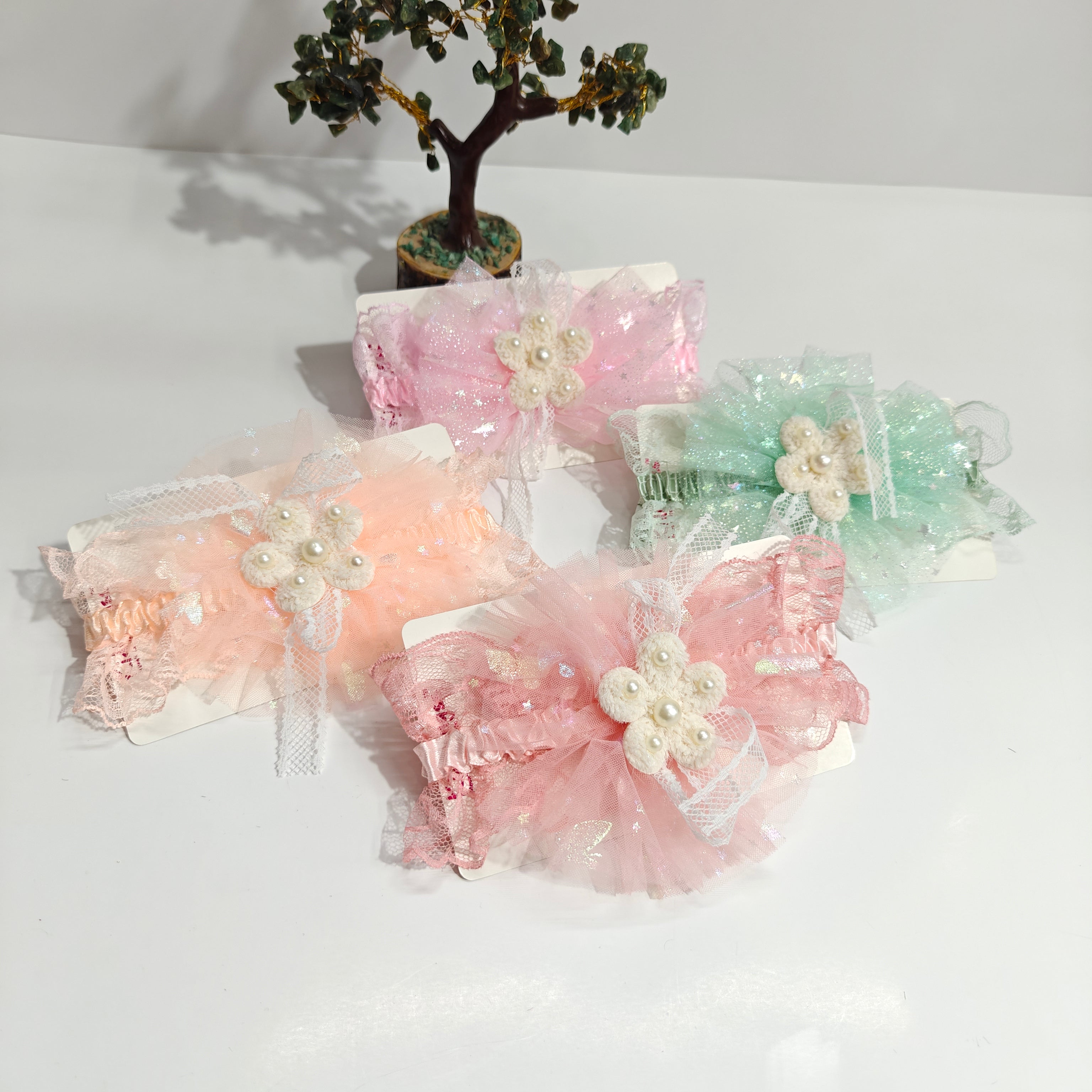 PEARL & NET DETAILED HEADBAND