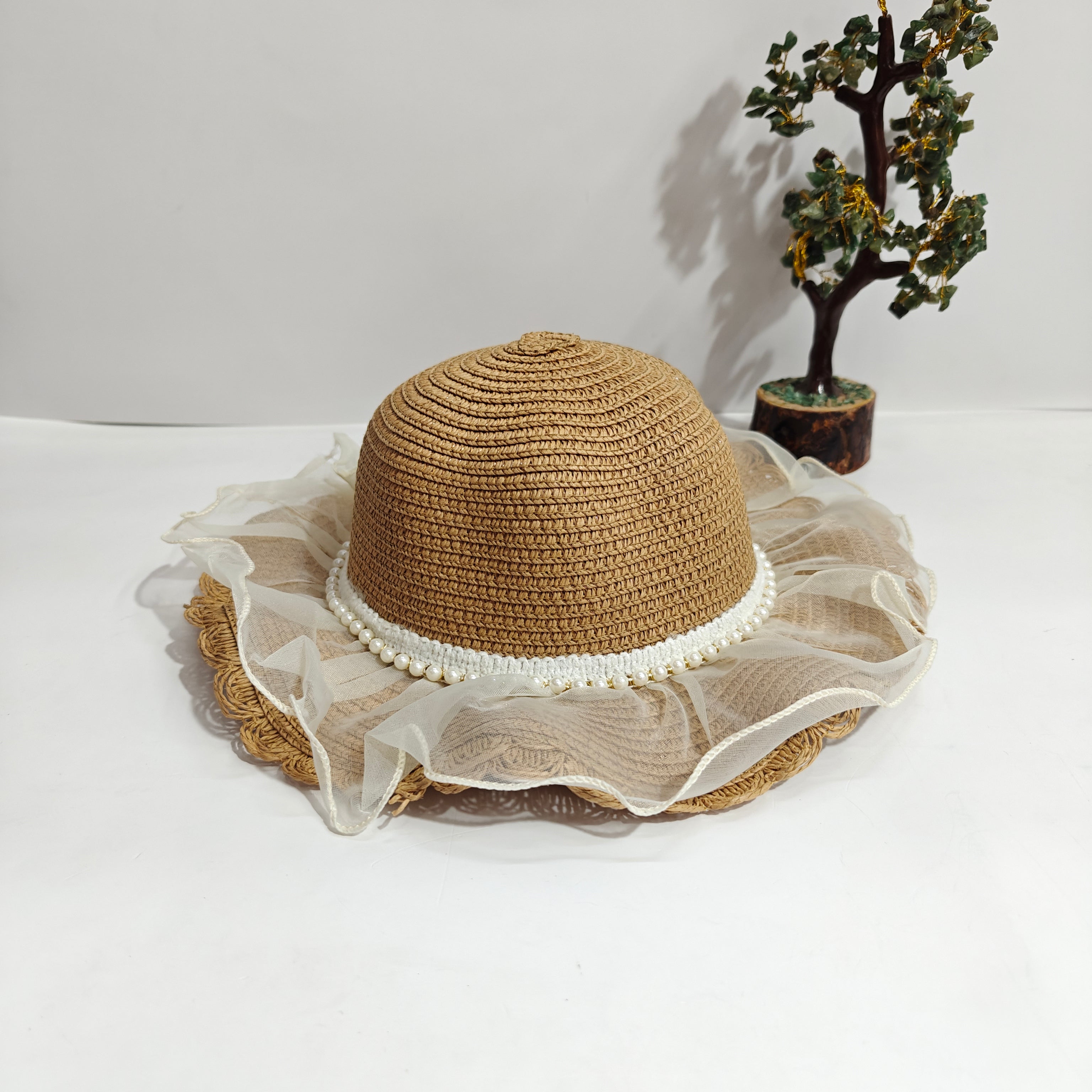 FRILL PEARL CLASSIC SUMMER HAT