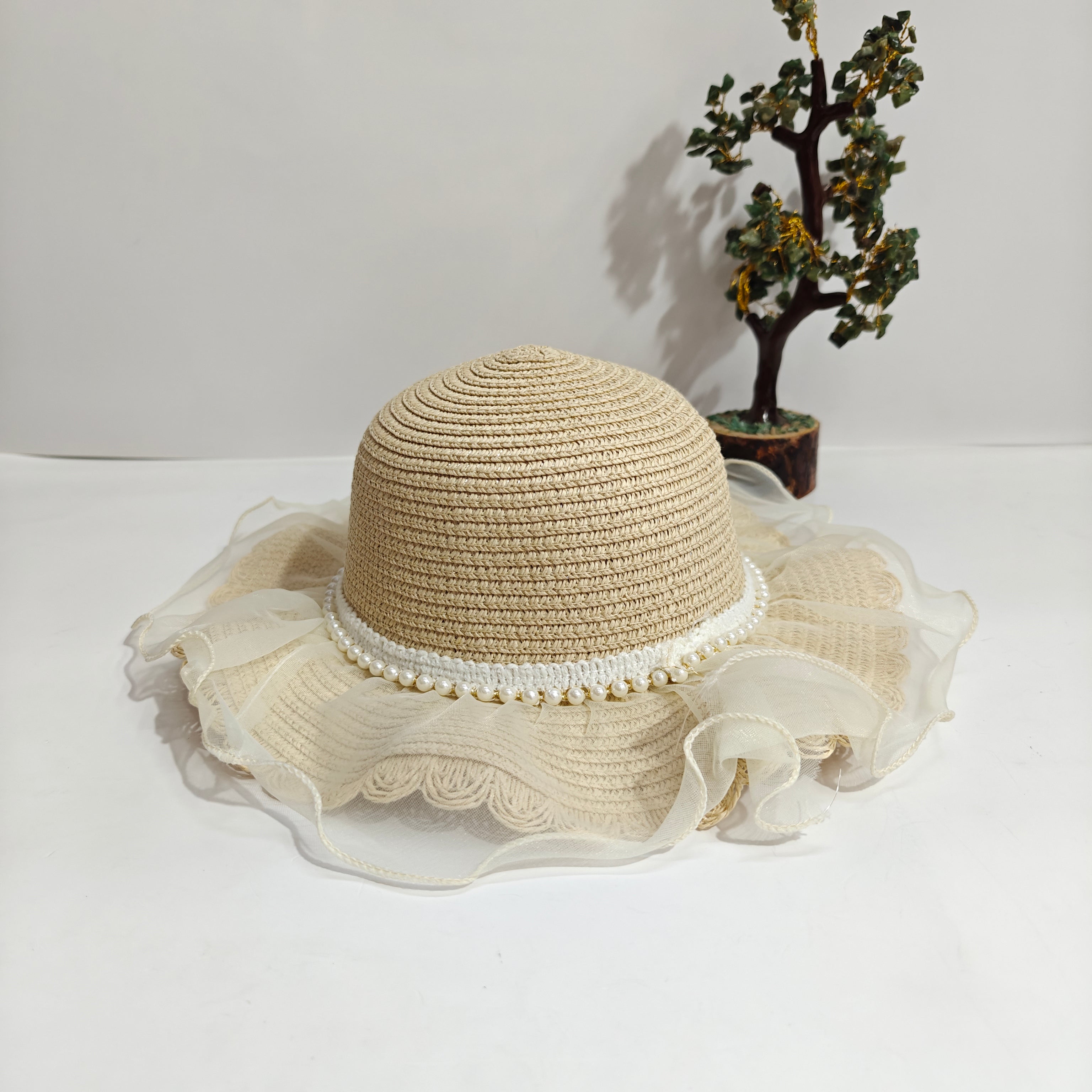 FRILL PEARL CLASSIC SUMMER HAT