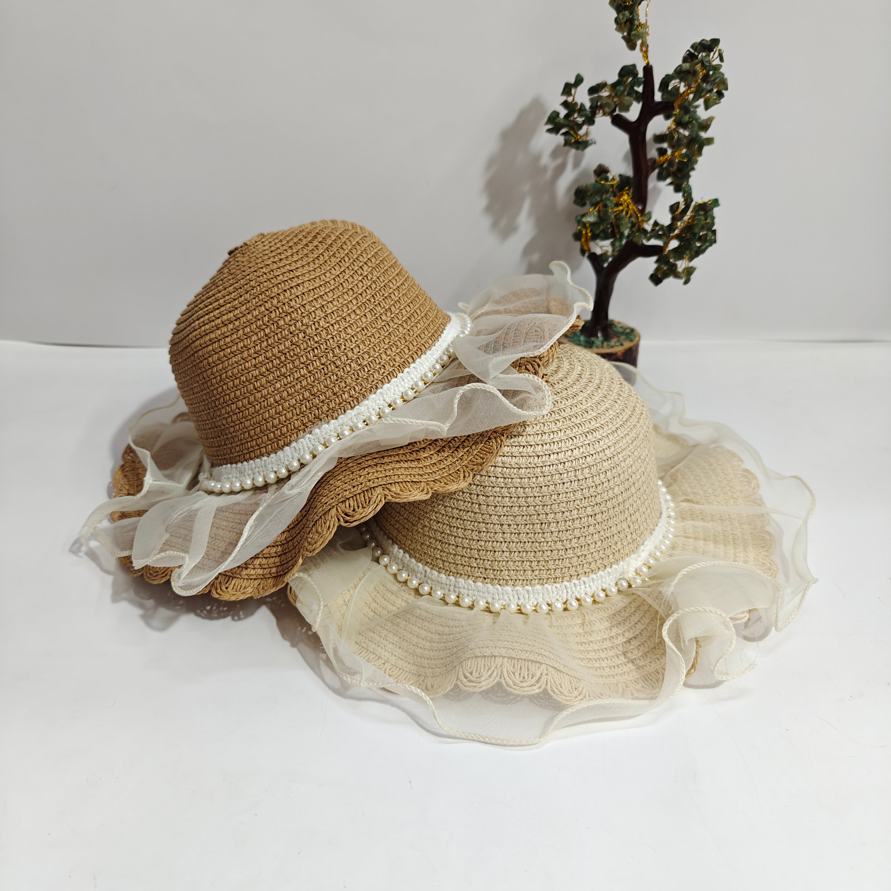 FRILL PEARL CLASSIC SUMMER HAT