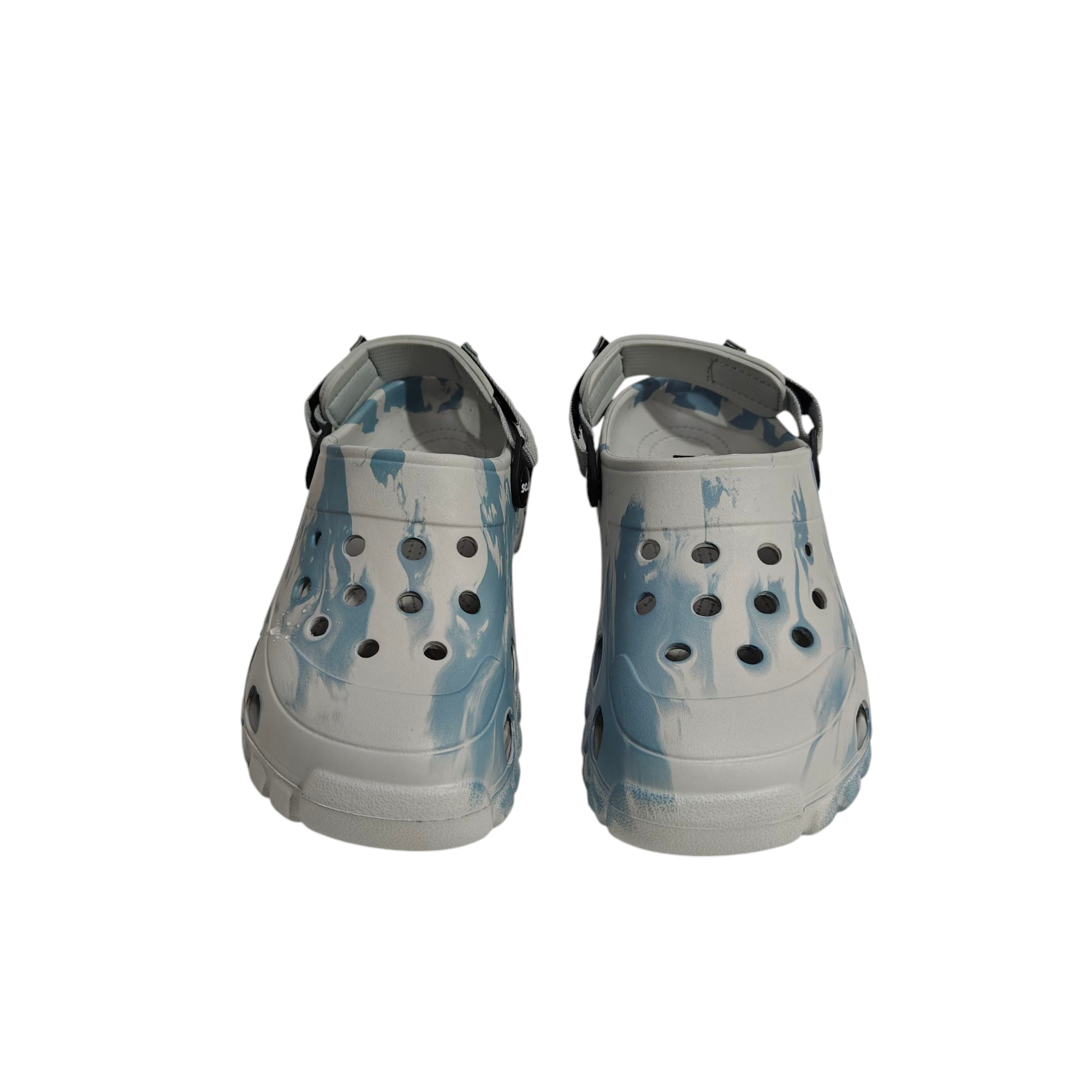CAMOUFLAGE PRINT MEN'S CROCS - GREY