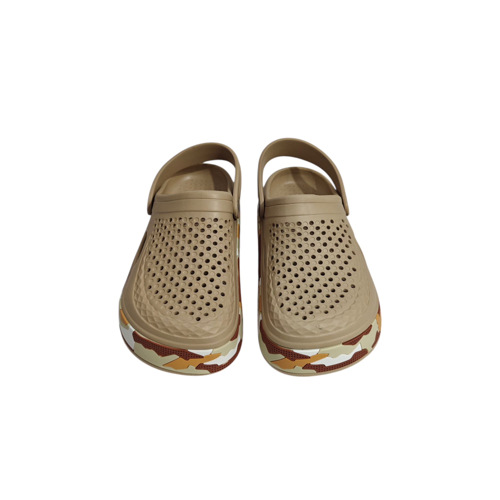 SOLID CAMOUFLAGE PRINT CROCS -BEIGE