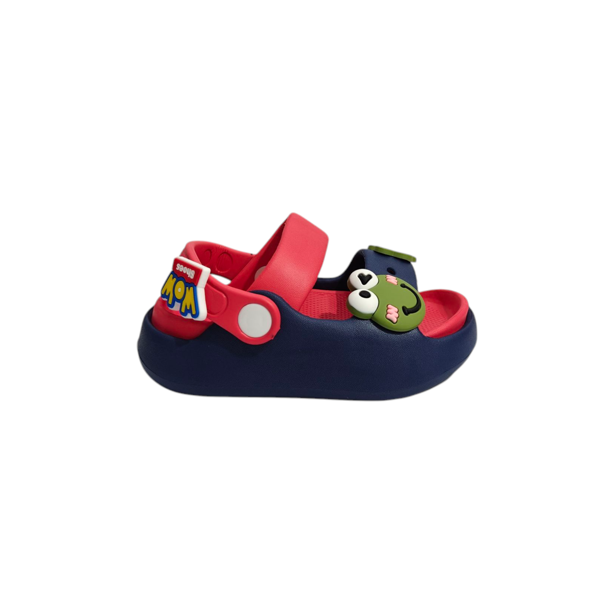 Frog Applique Sandal Style Clogs - Red