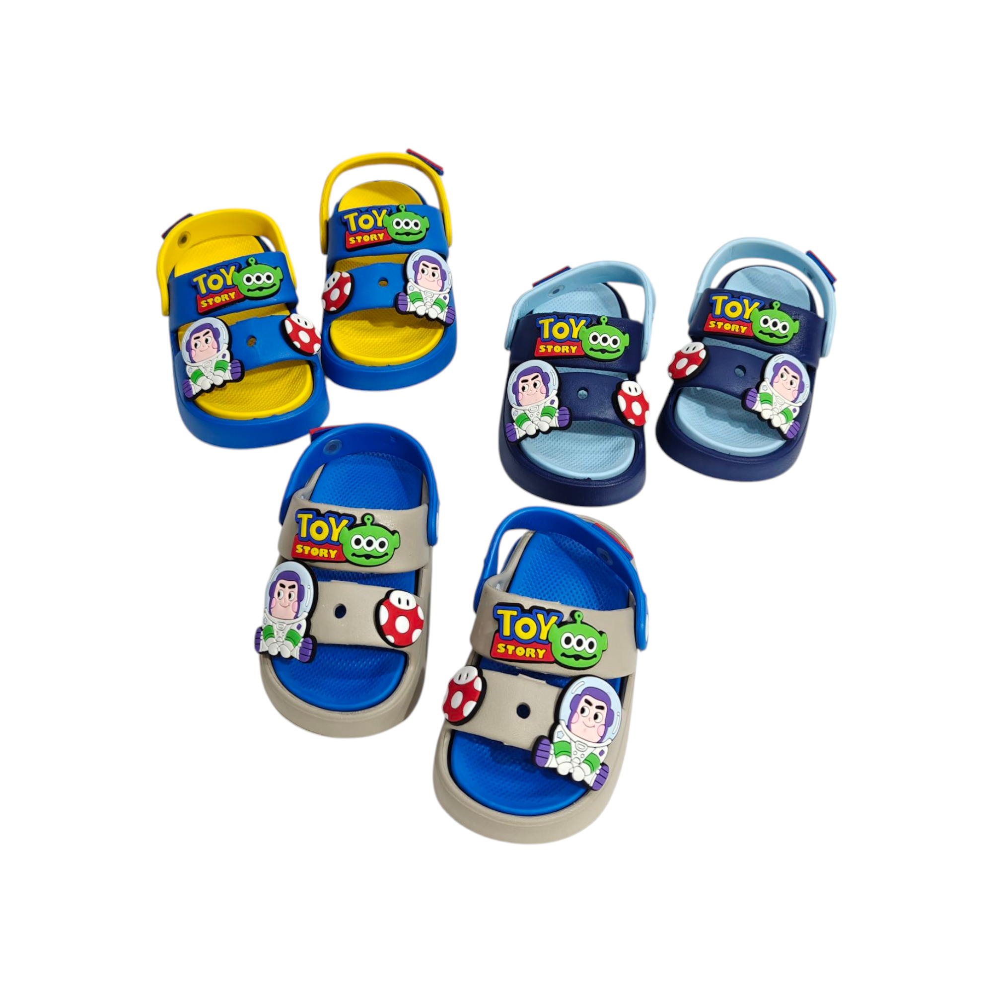 Toy Story Applique Sandal Style Clogs - Grey & Blue