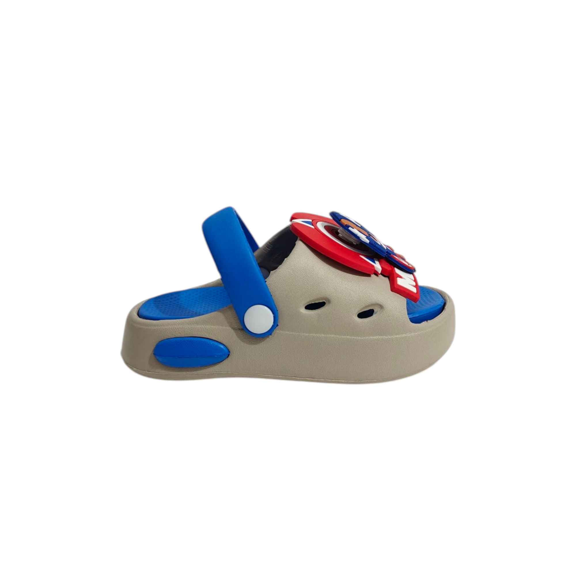 Marvel Applique Sandal Style Clogs - Grey