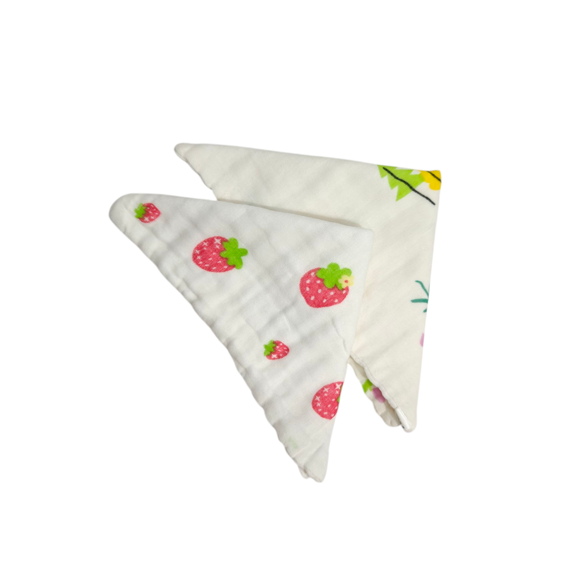 ASSORTED MUSLIN HANDKERCHIEFS PACK OF 3 - MULTICOLOR