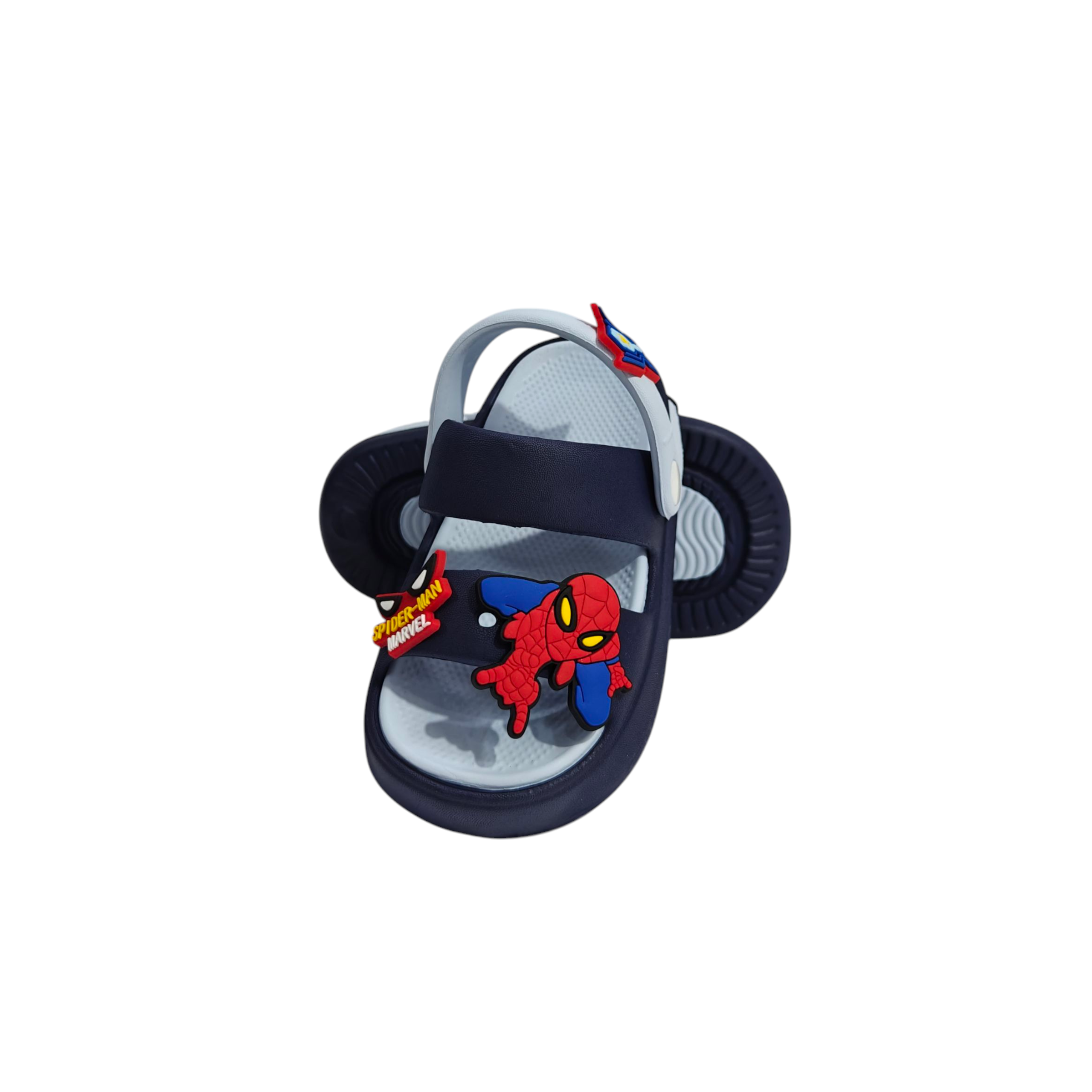 SPIDER CHARM APPIQUE SANDAL STYLE CLOGS - NAVY