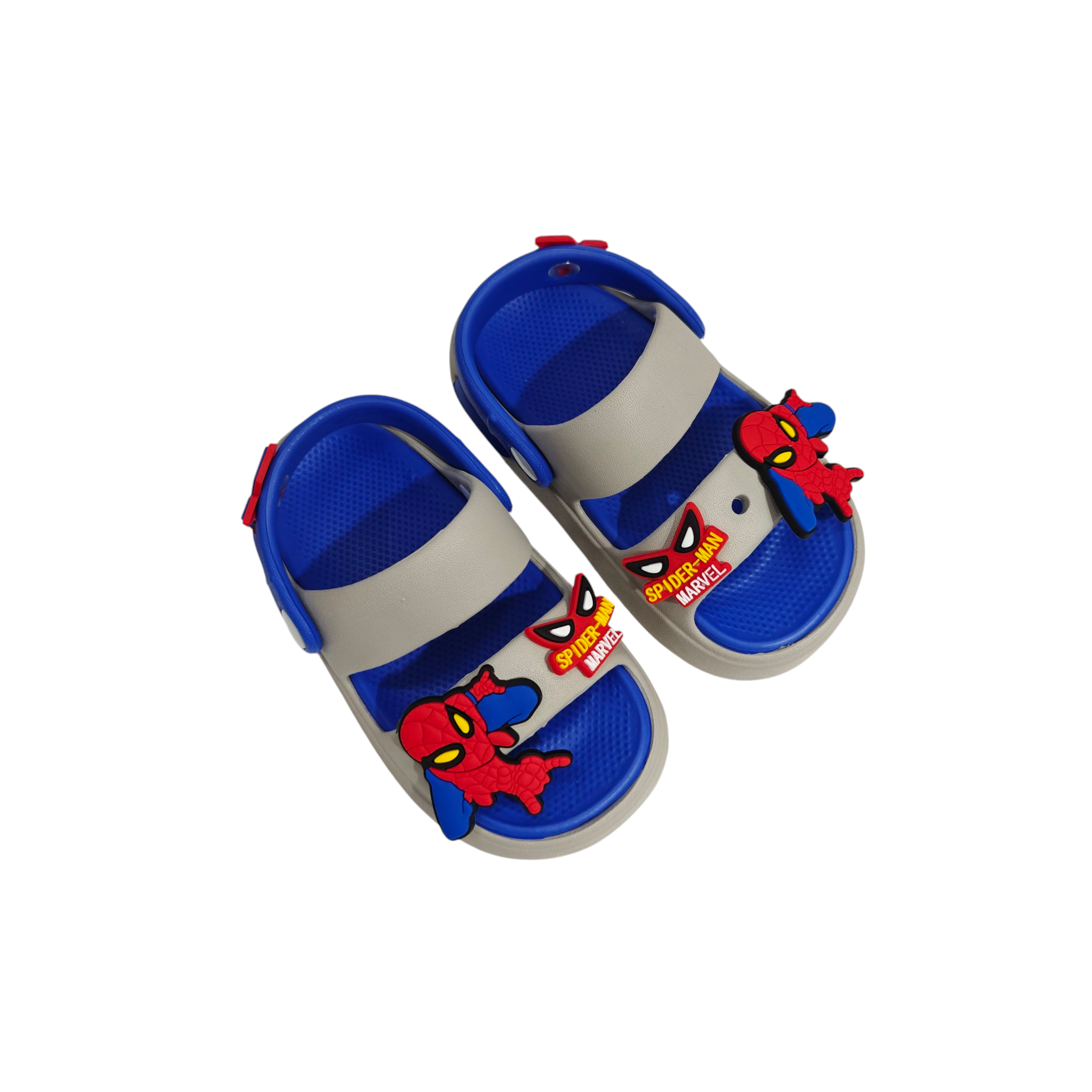 SPIDER CHARM APPIQUE SANDAL STYLE CLOGS - GREY