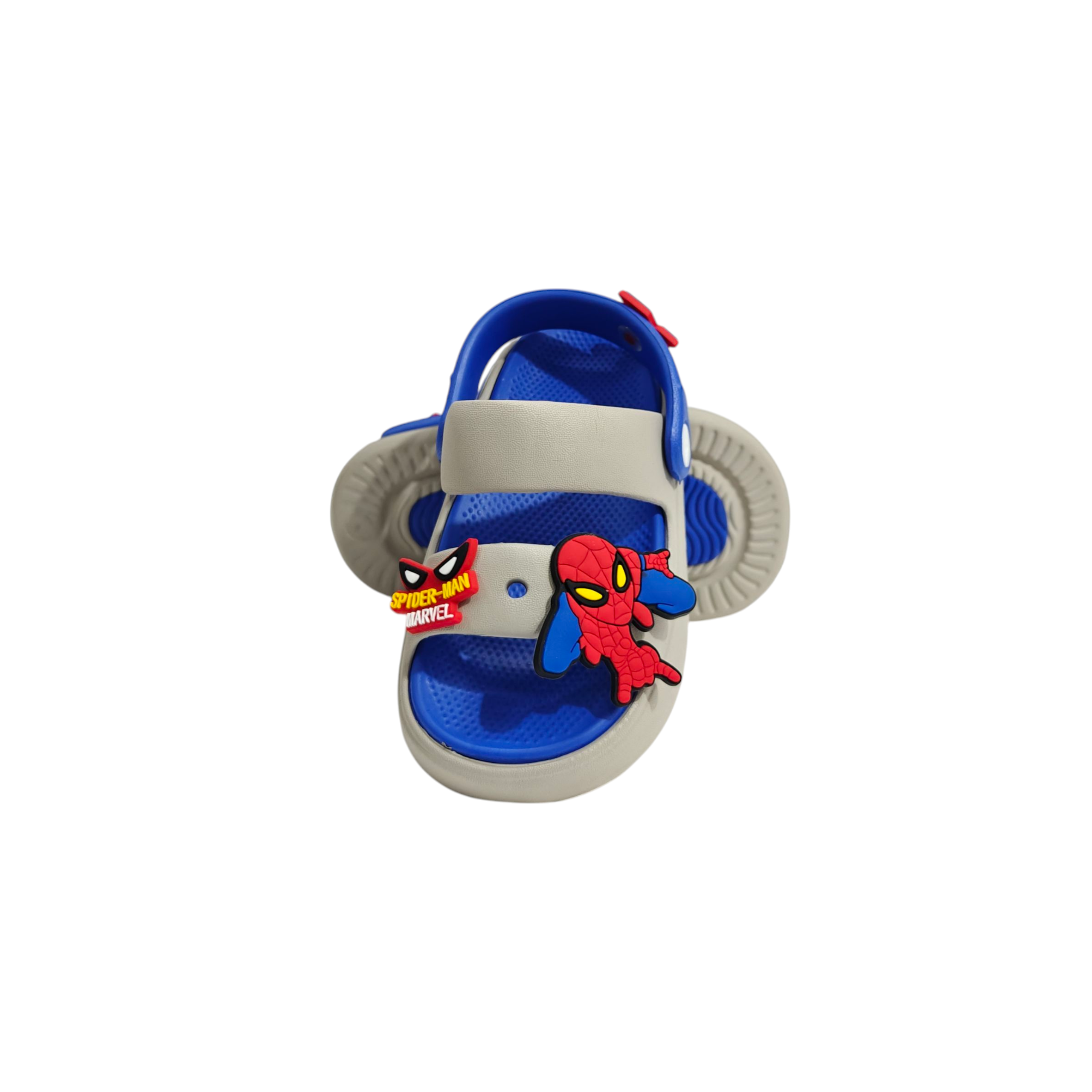 SPIDER CHARM APPIQUE SANDAL STYLE CLOGS - GREY