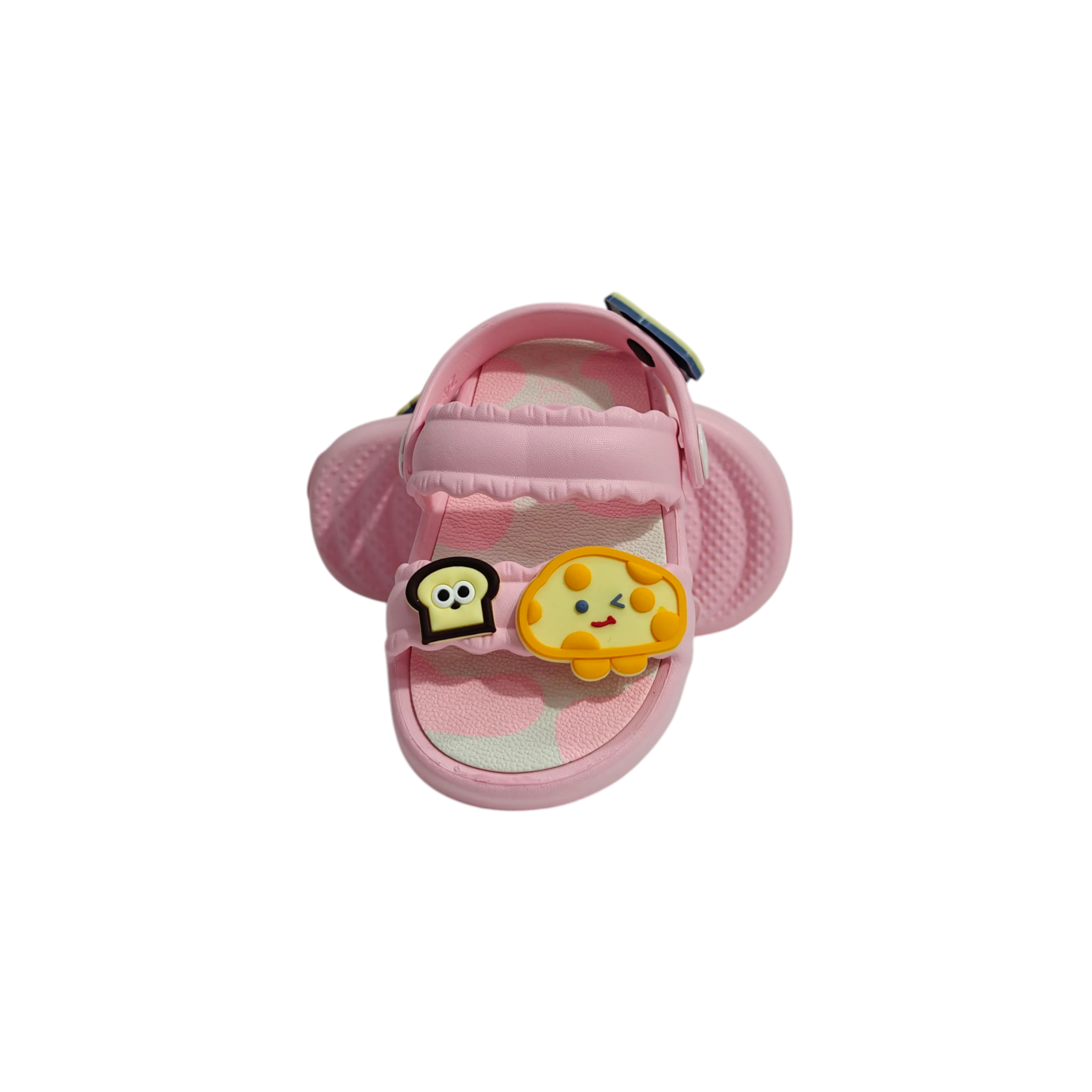 MUSHROOM APPIQUE SANDAL STYLE CLOGS - LIGHT PINK