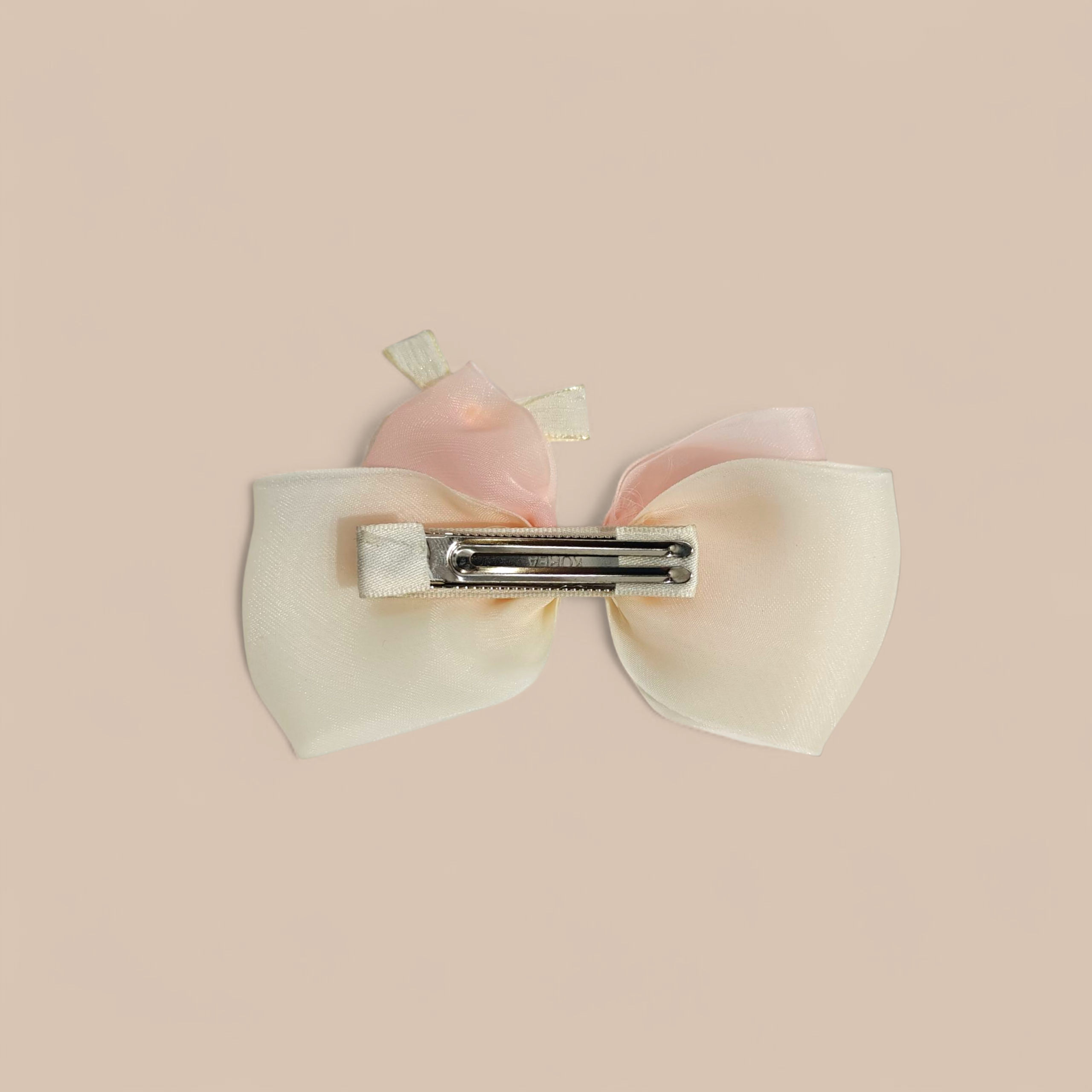SOLID COLOR DOUBLE APPLIQUE HAIR PINS