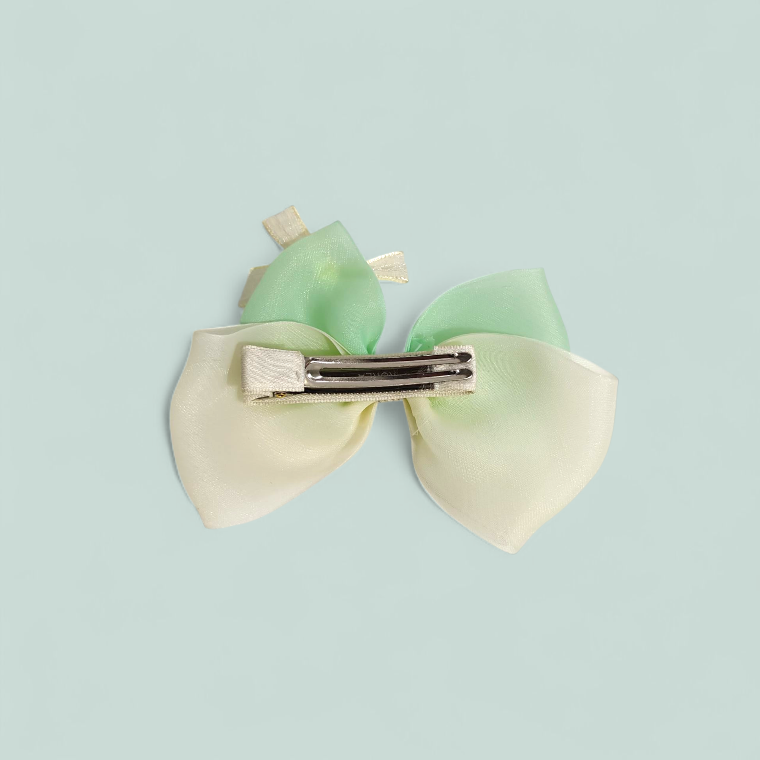 SOLID COLOR DOUBLE APPLIQUE HAIR PINS