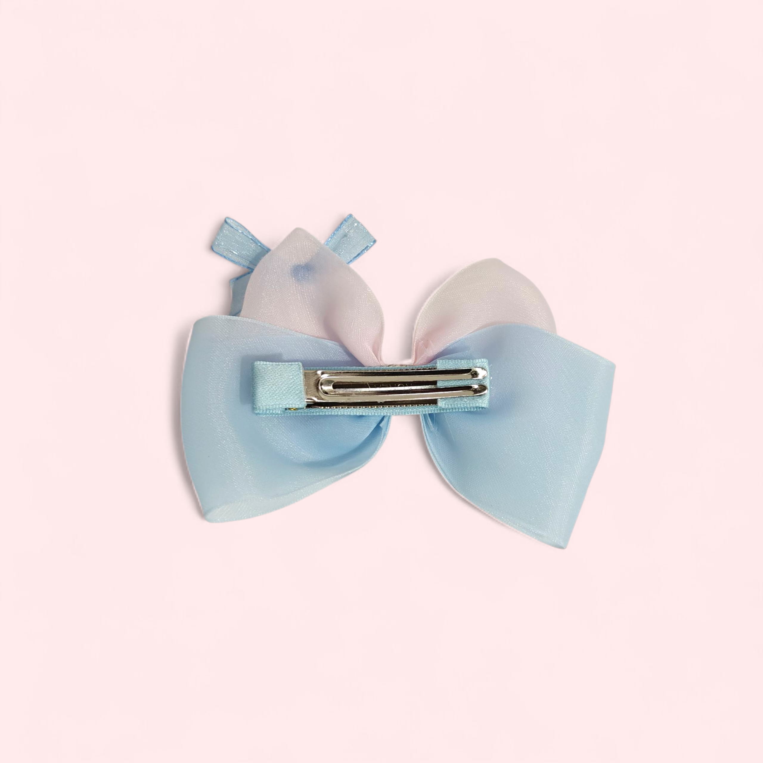 SOLID COLOR DOUBLE APPLIQUE HAIR PINS