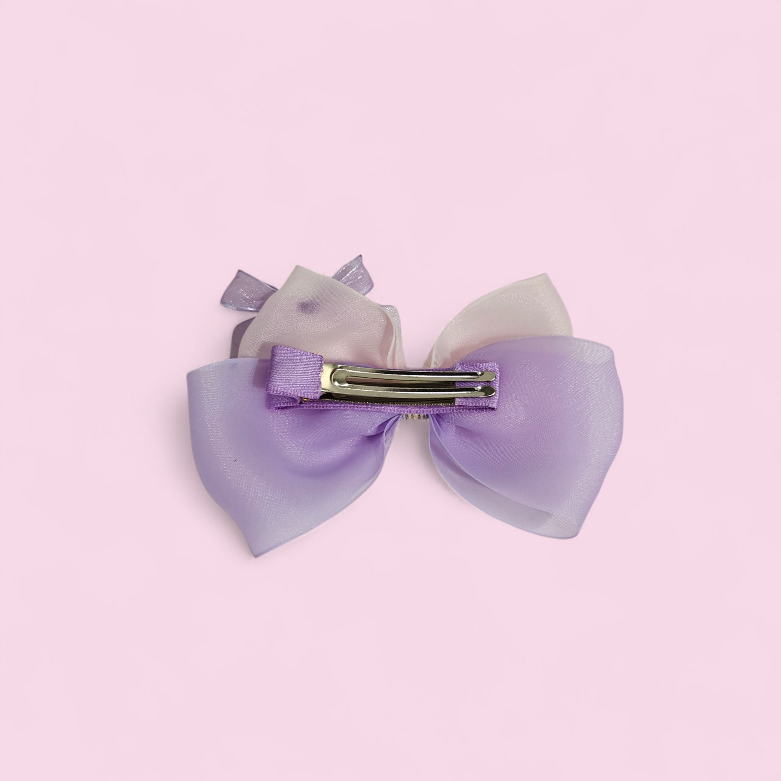 SOLID COLOR DOUBLE APPLIQUE HAIR PINS