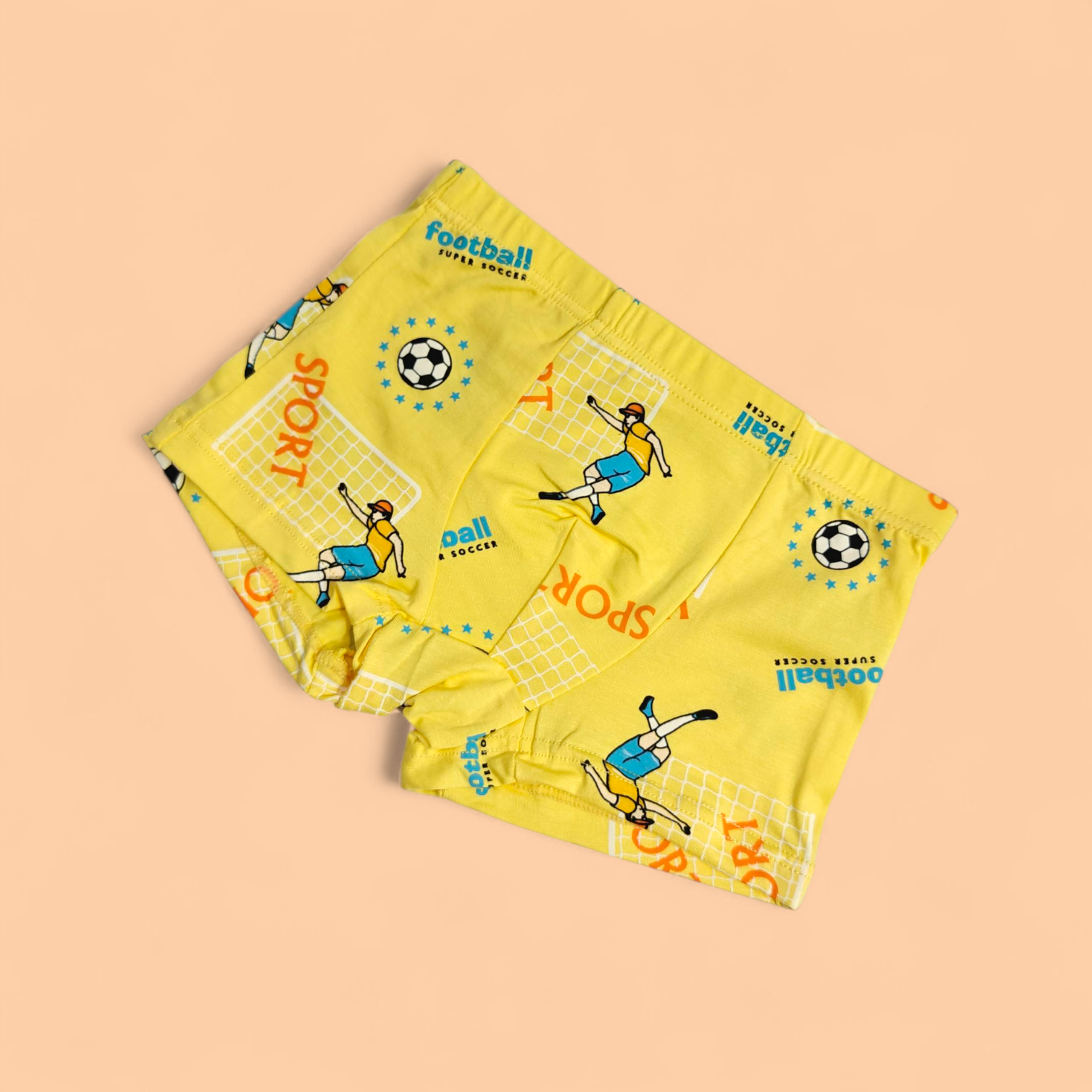 ASSORTED PACK OF 2 FOOTBALL PRINTED BRIEFS - MULTICOLOR
