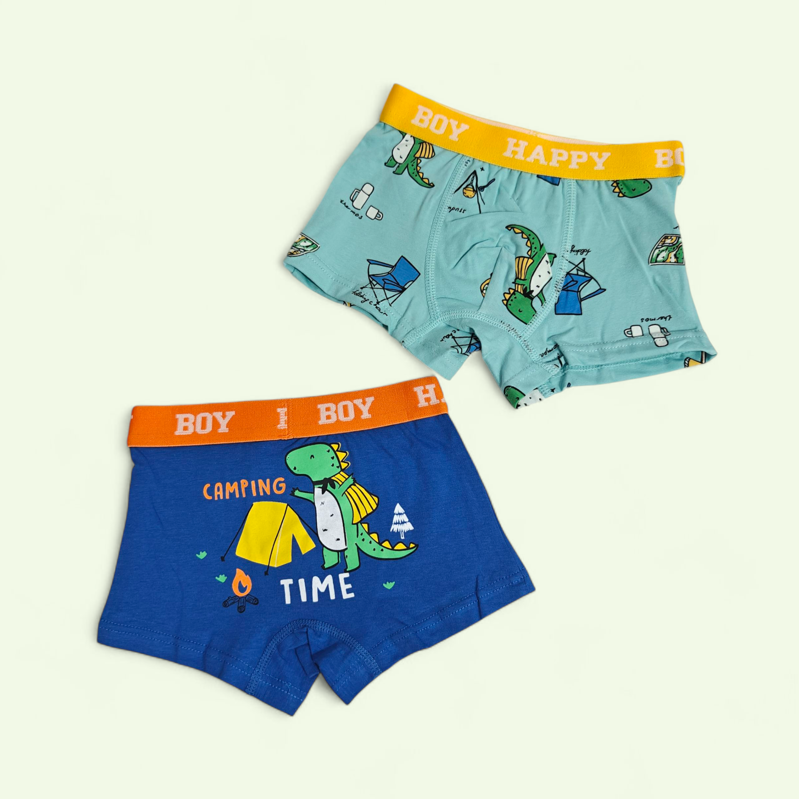 ASSORTED PACK OF 2 ANIMALS PRINTED BRIEFS - MULTICOLOR