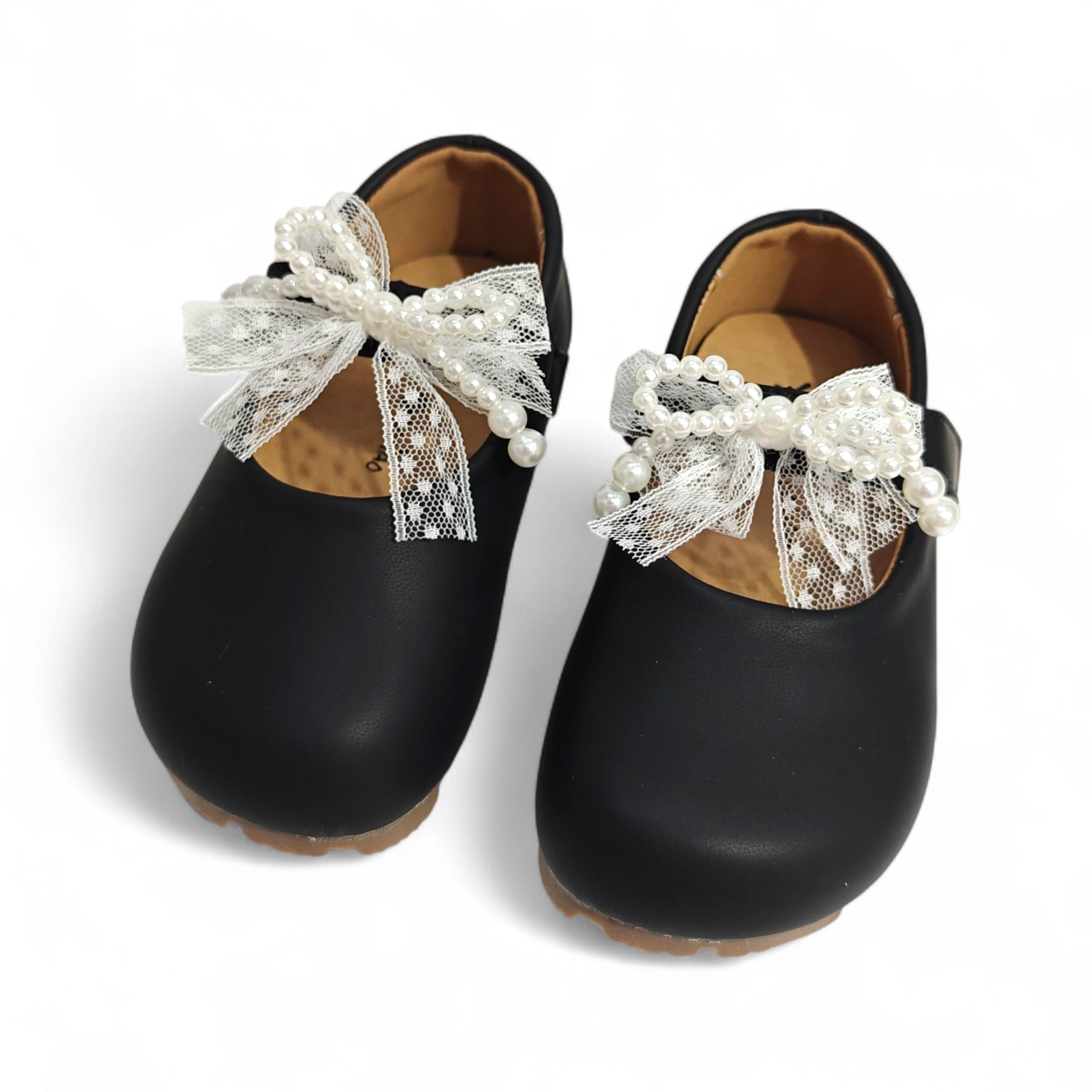 PEARLY MARY JANES - BLACK