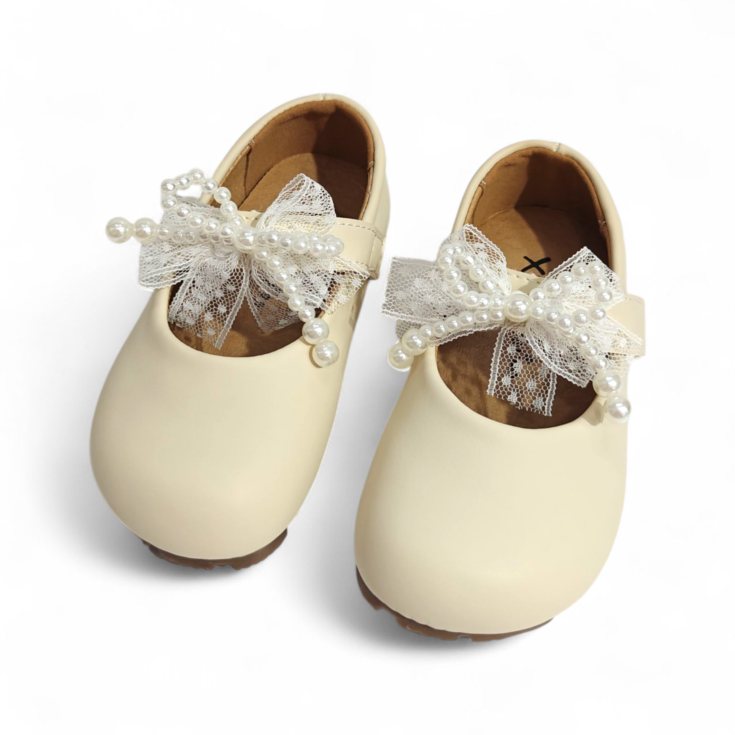 PEARLY MARY JANES - CREAM
