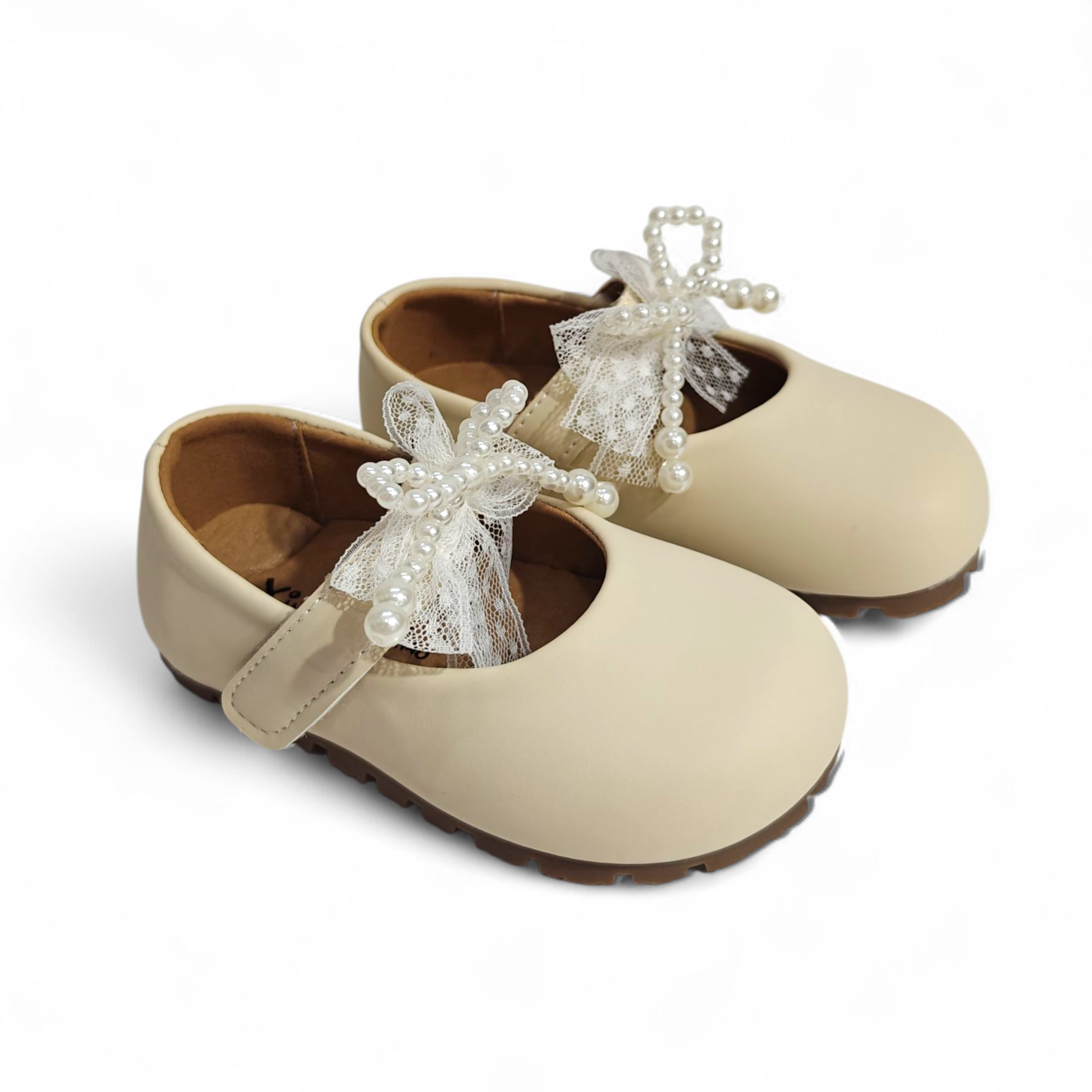 PEARLY MARY JANES - CREAM