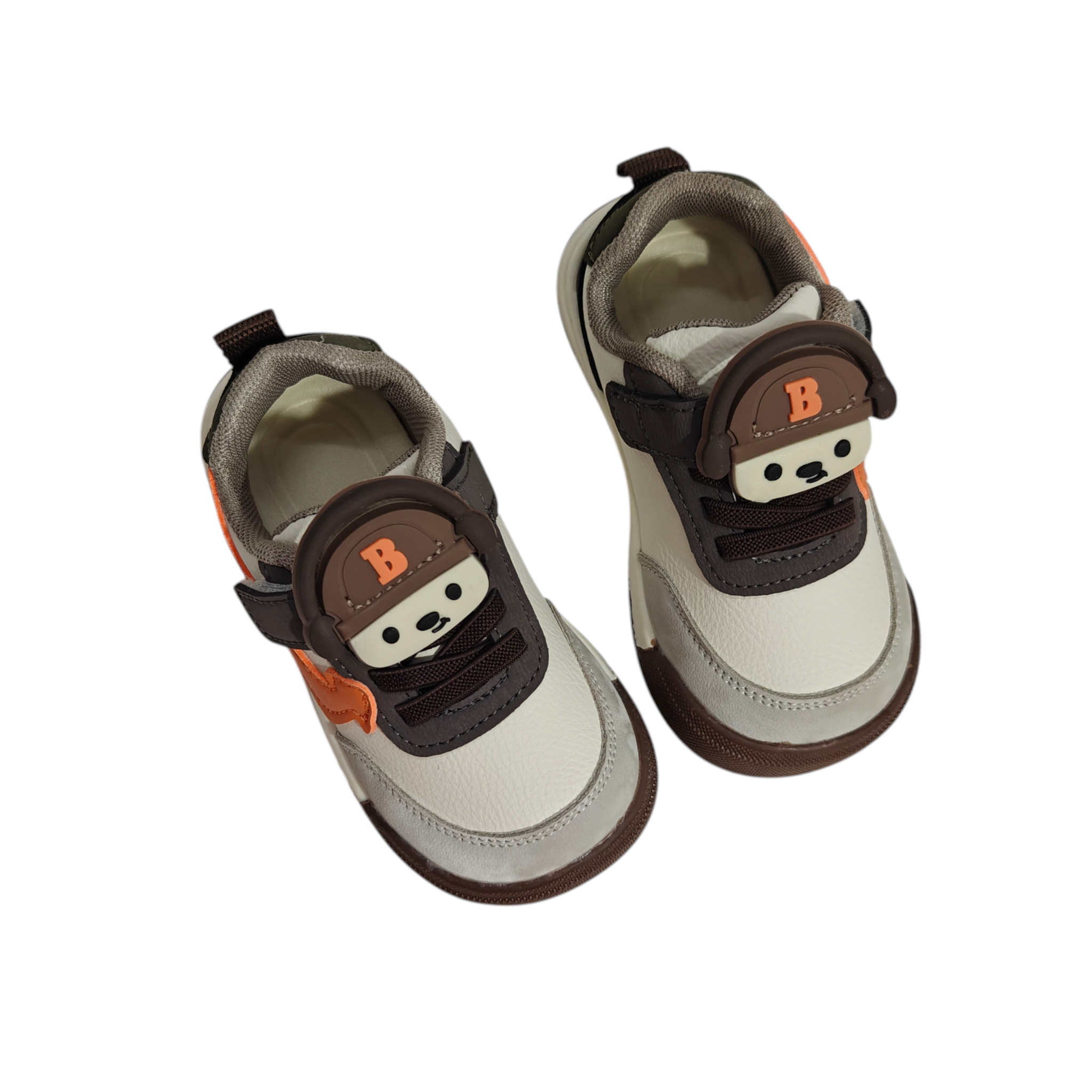 BEAR APPLIQUE SNEAKER - GREY