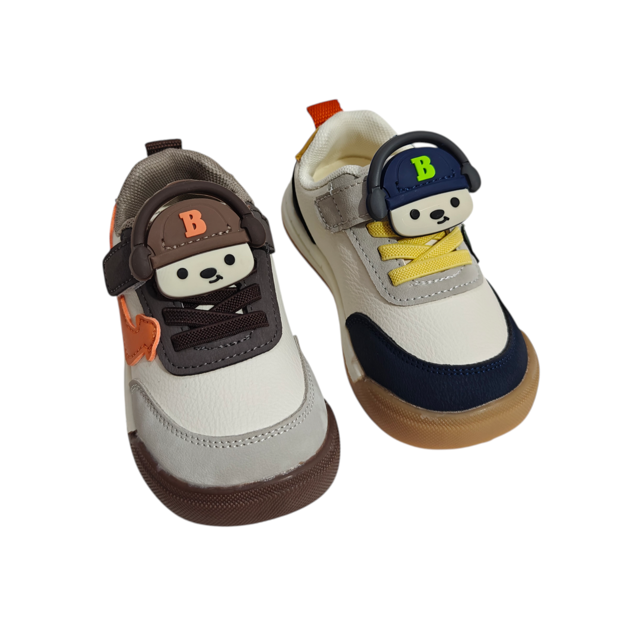 BEAR APPLIQUE SNEAKER - GREY