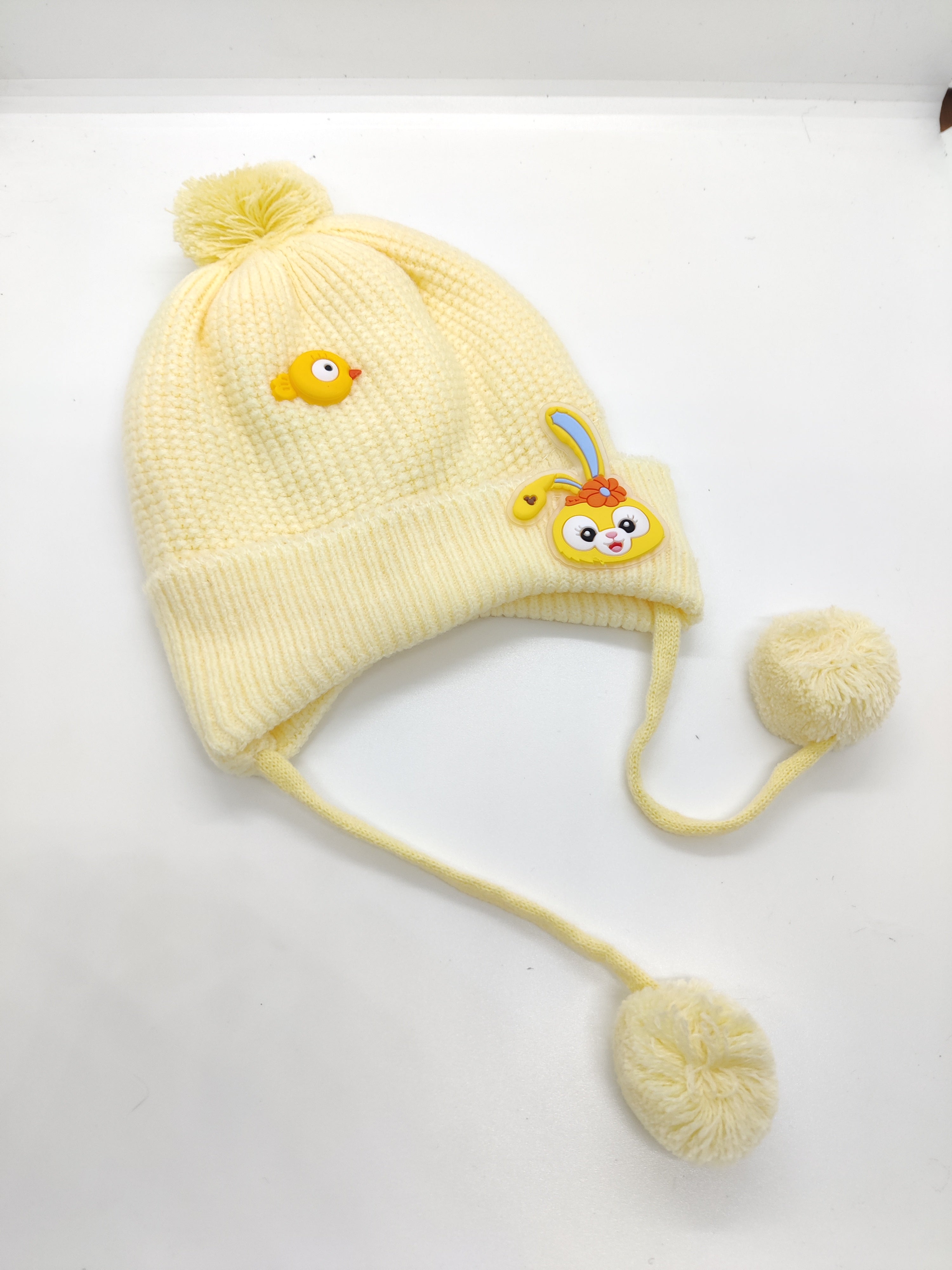 RABBIT POM-POM WINTER CAP