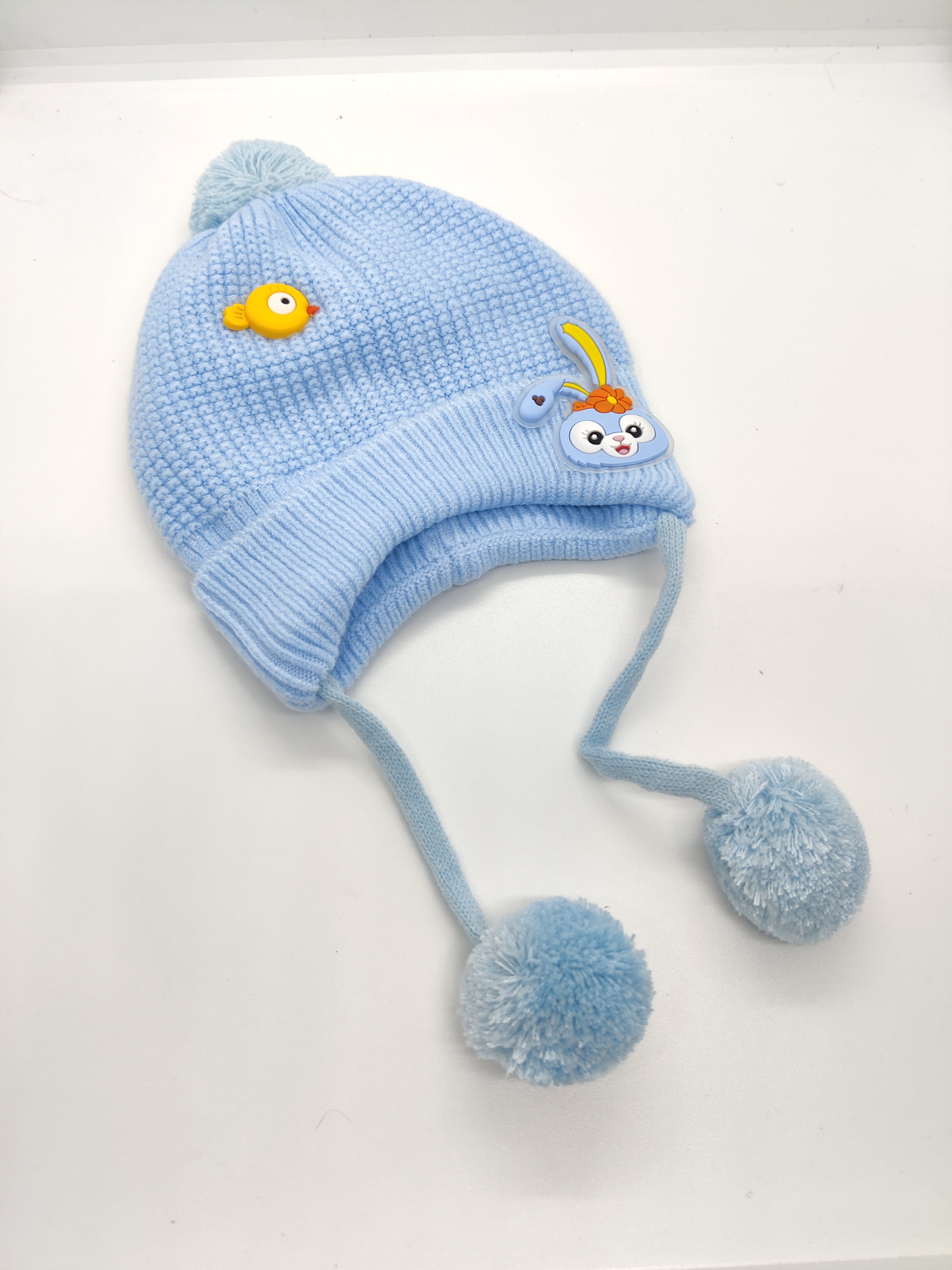 RABBIT POM-POM WINTER CAP