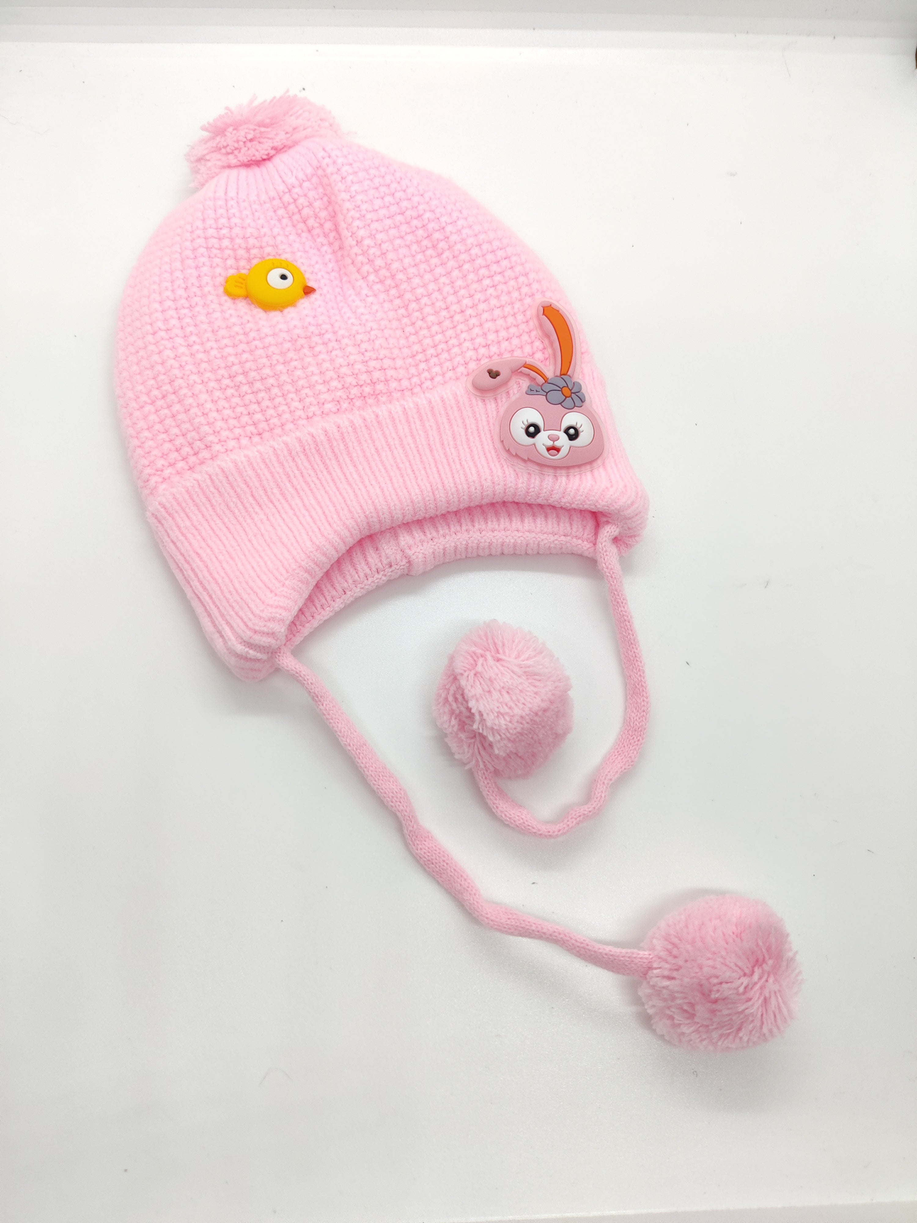 RABBIT POM-POM WINTER CAP