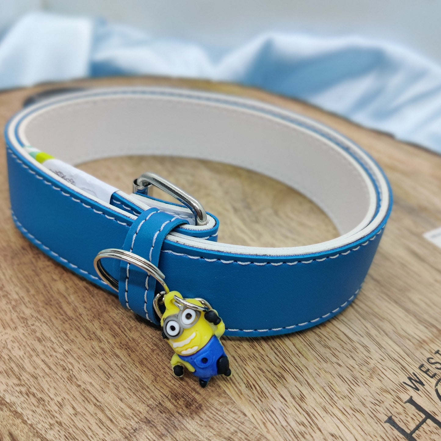 SOLID COLOR CHARM APPLIQUE WAIST BELT