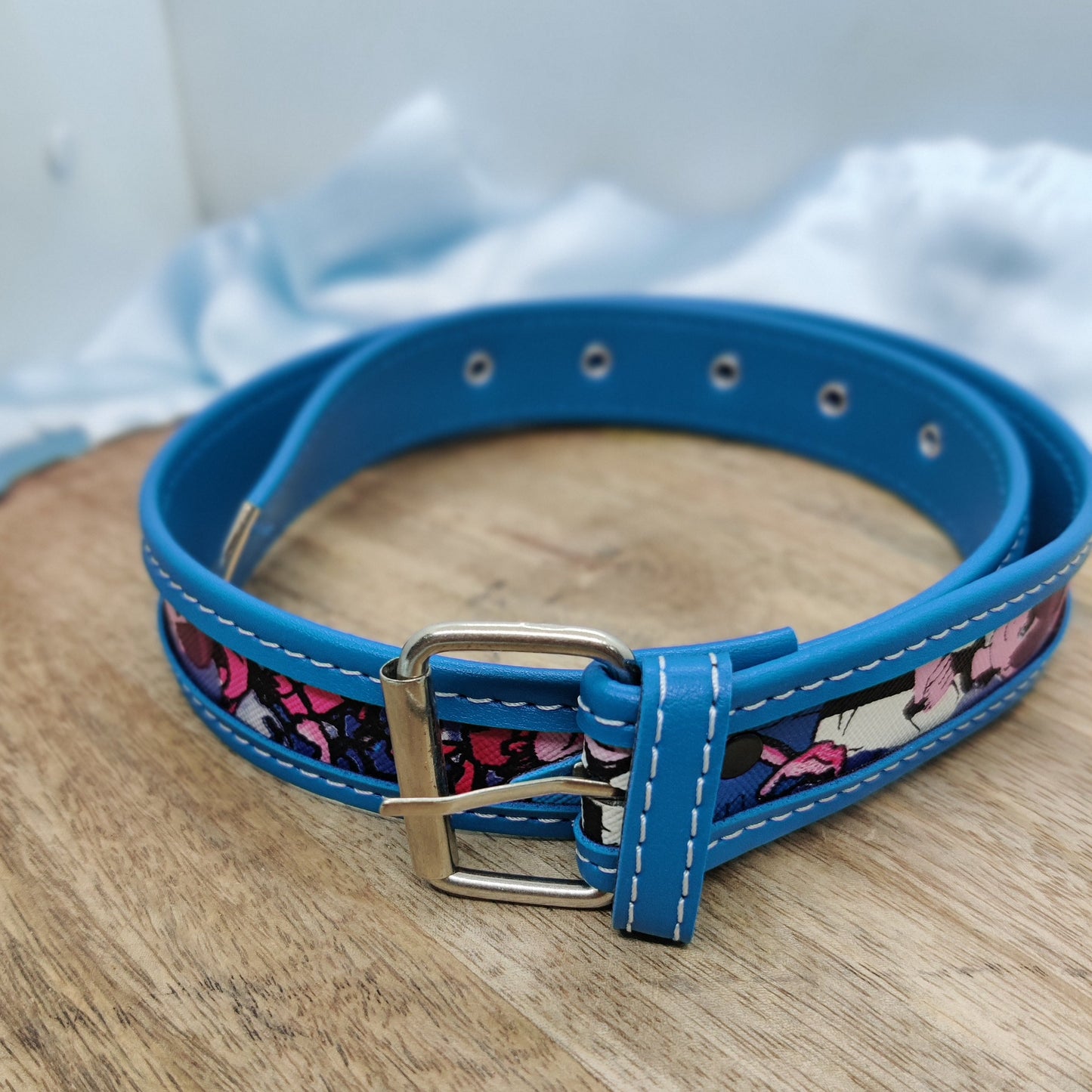 PRINTED DUAL COLOR WAIST BELT